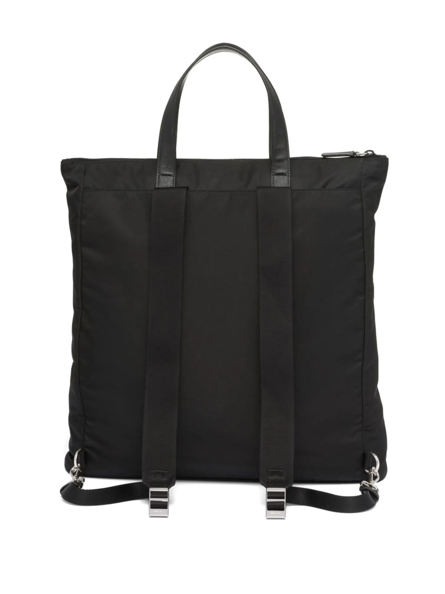 Re-Nylon logo-plaque tote bag