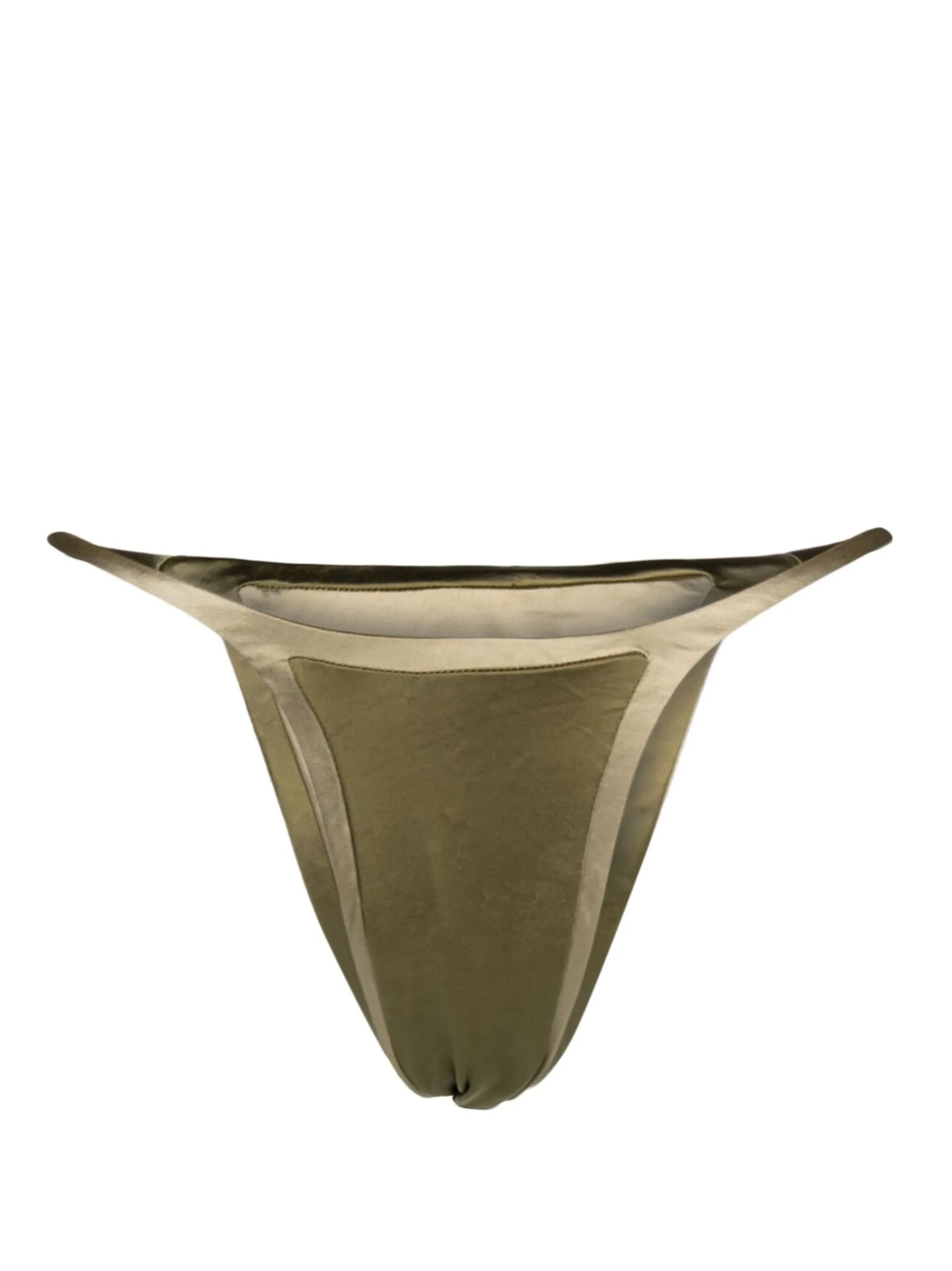 reversible satin-finish bikini bottoms