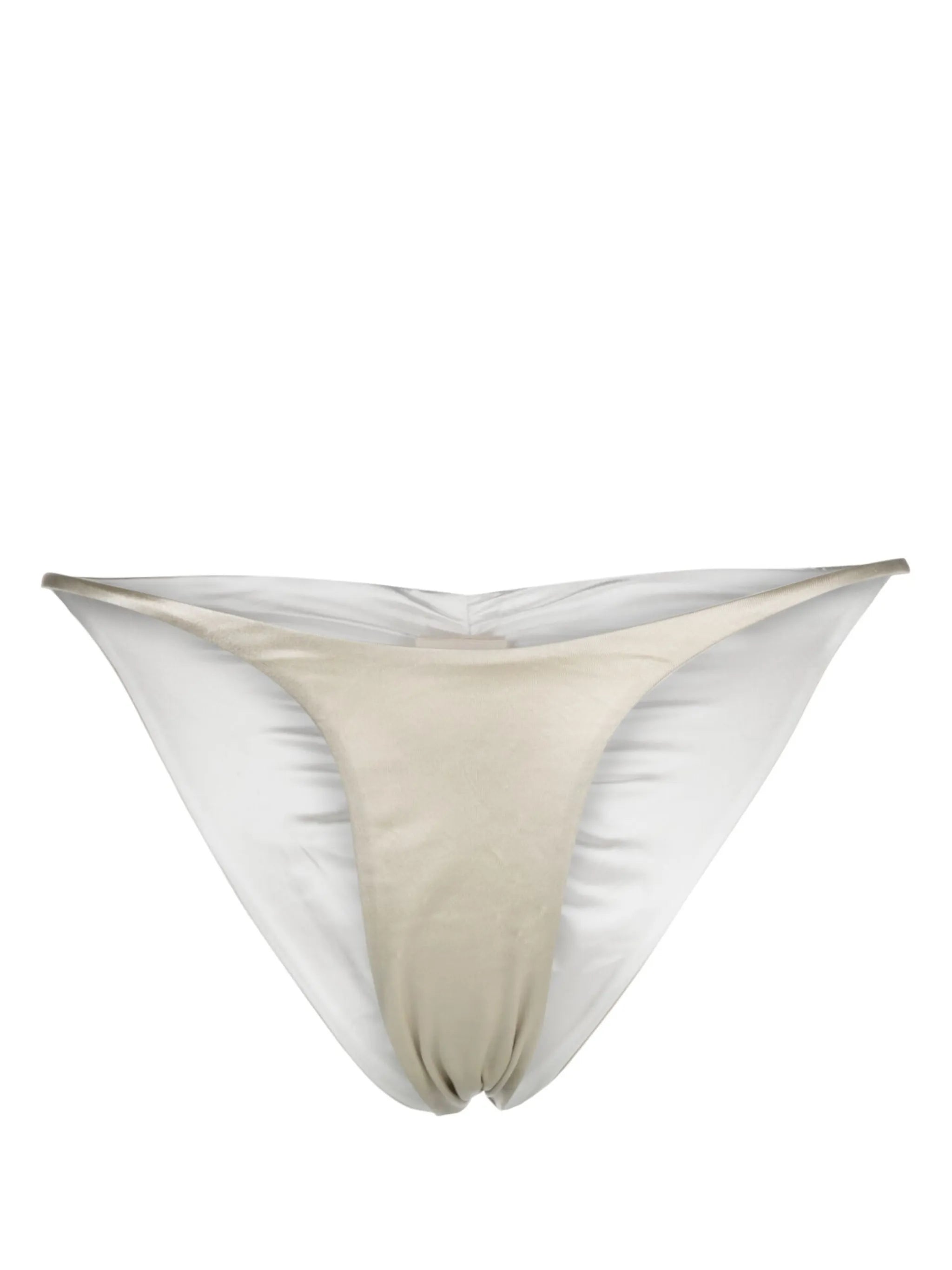 gathered-detail bikini bottoms