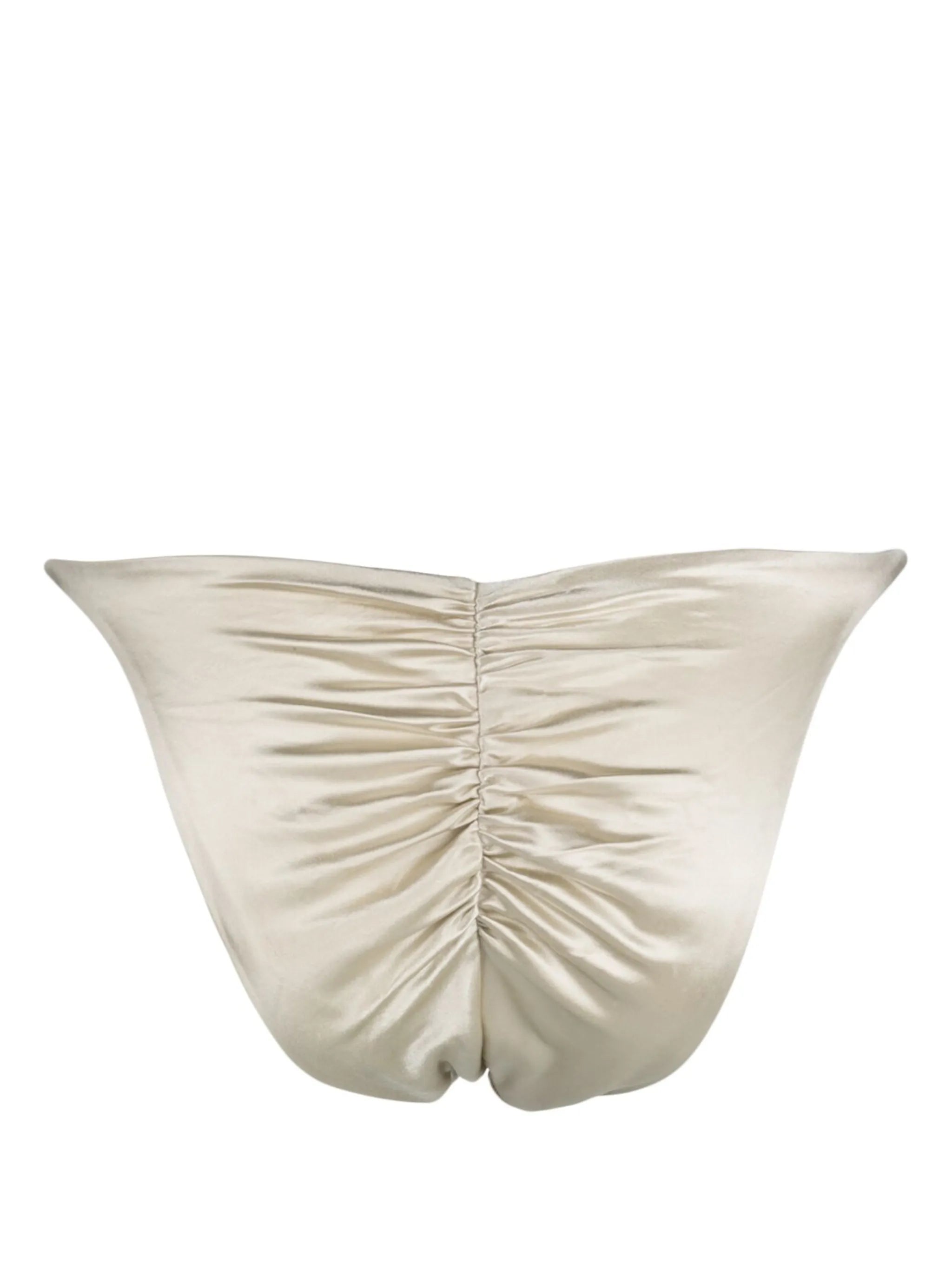 gathered-detail bikini bottoms