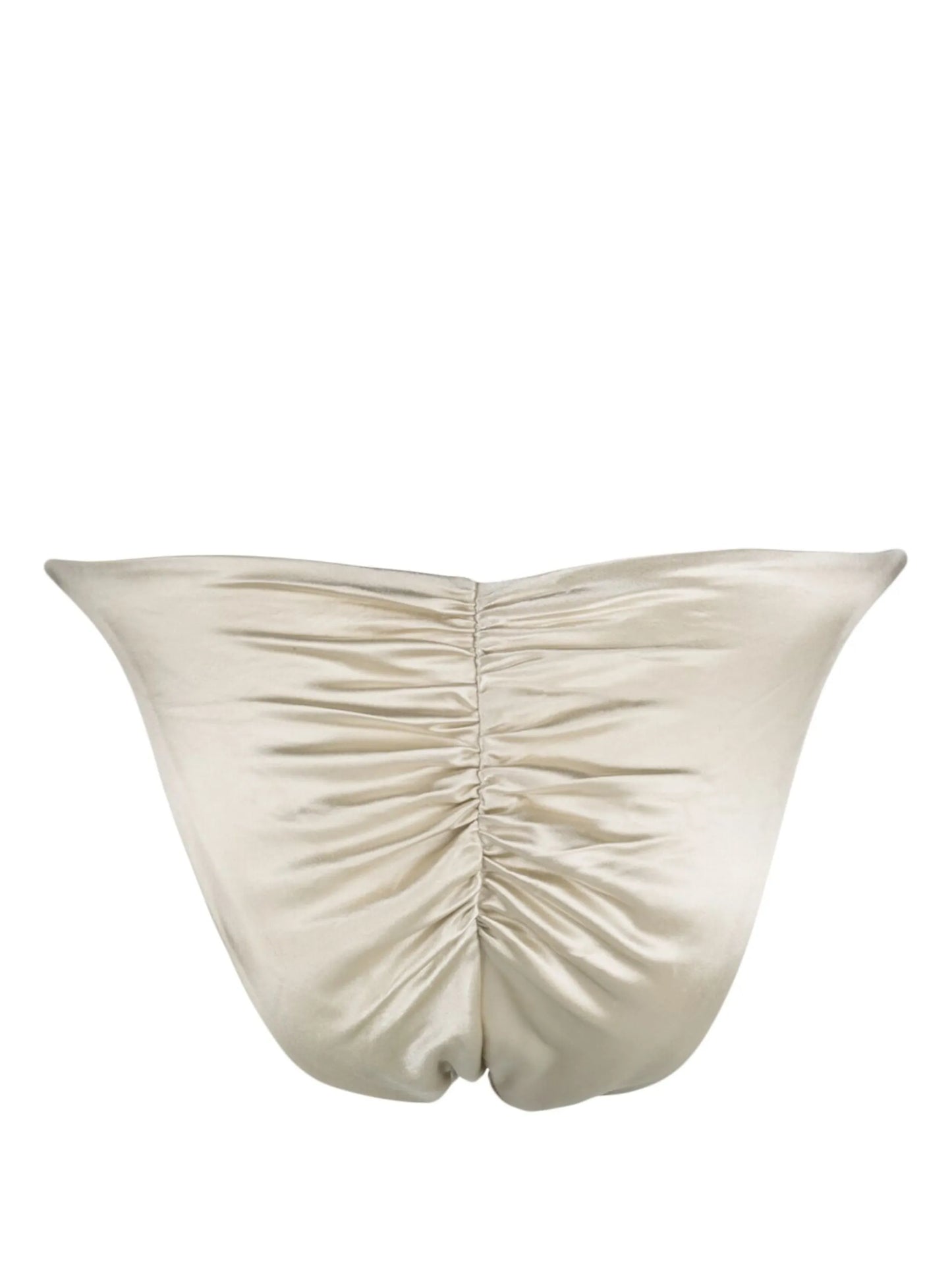 gathered-detail bikini bottoms