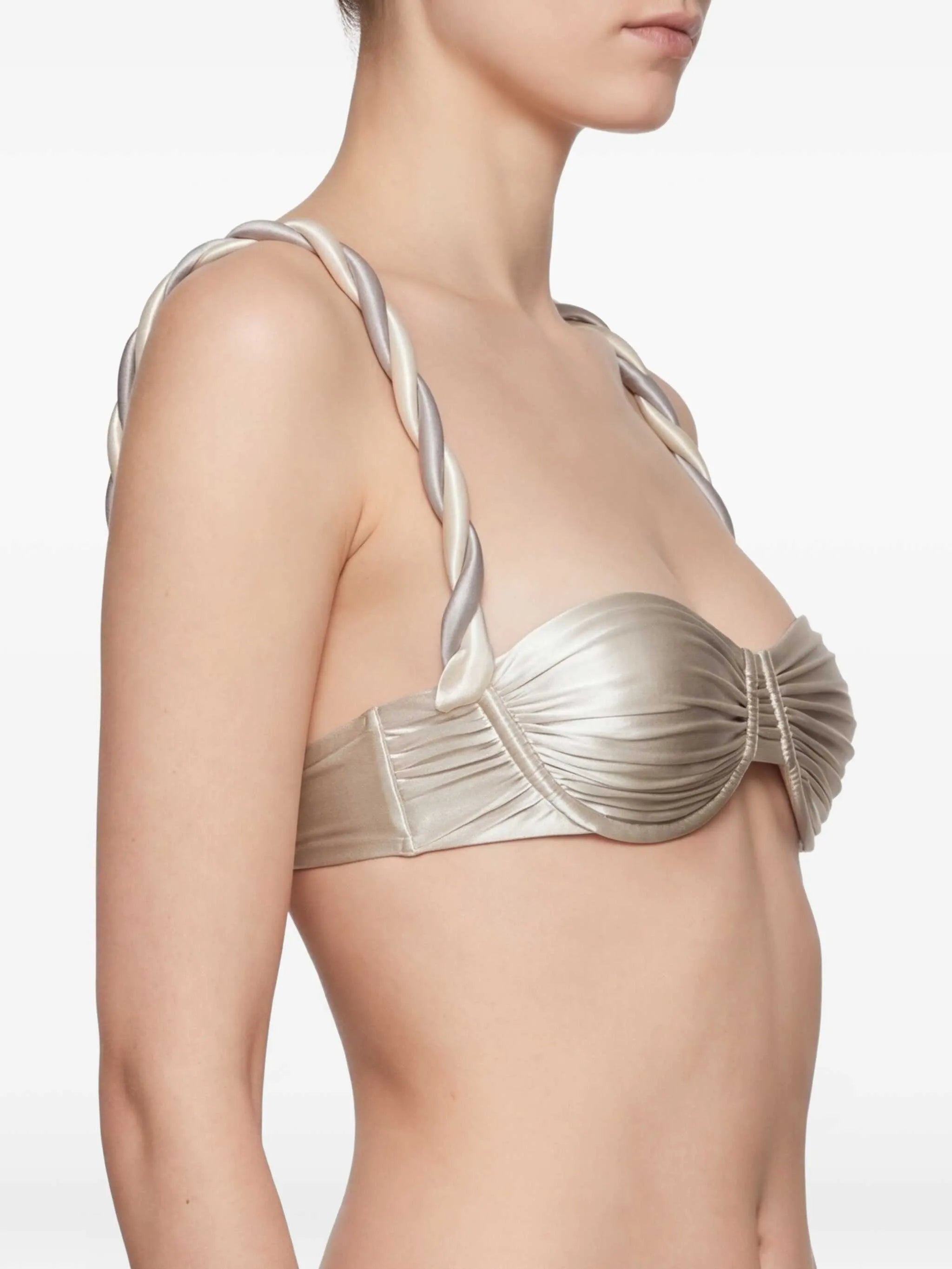 reversible chunky-rope bikini top