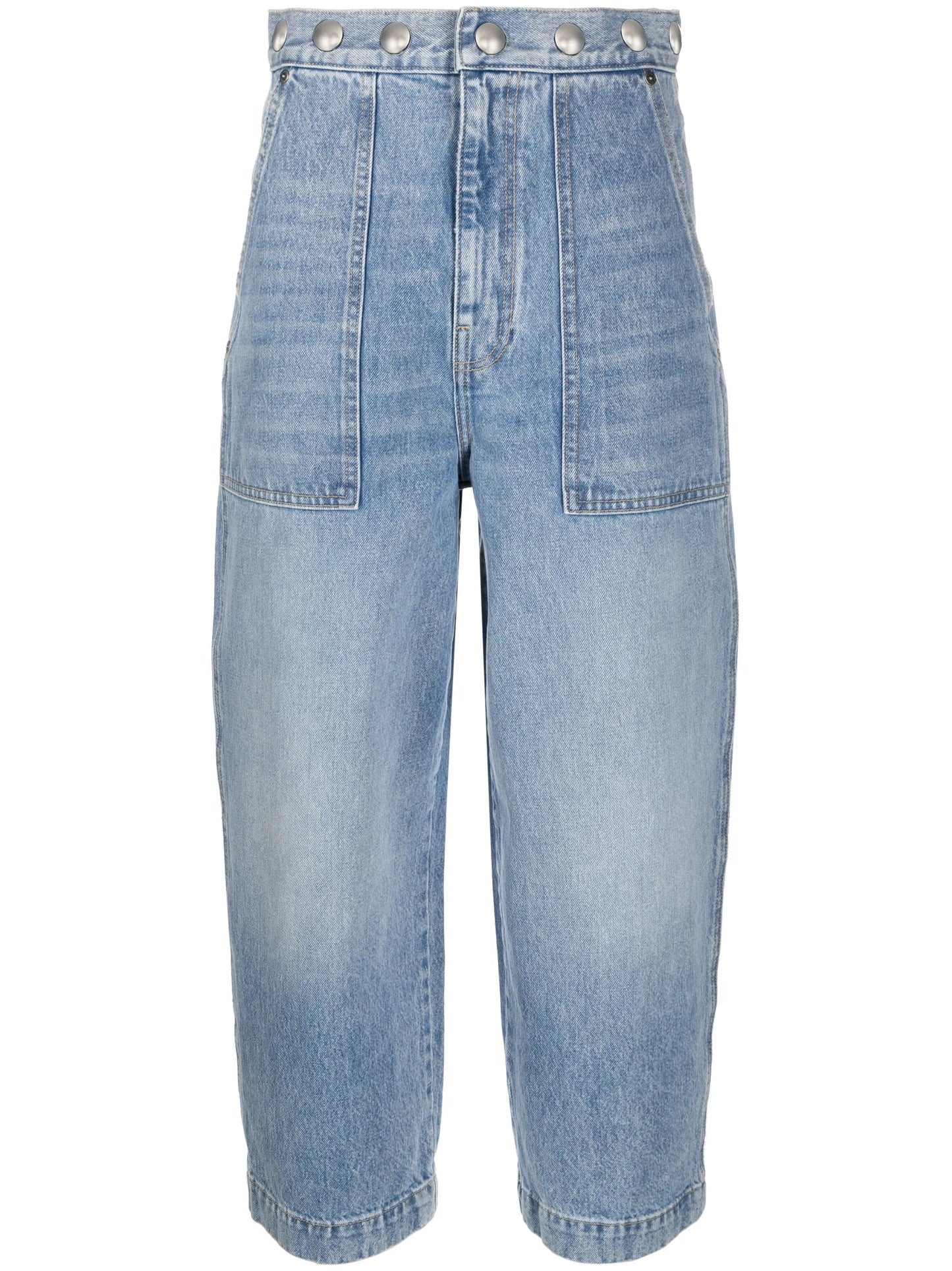 stud-detailing boyfriend jeans