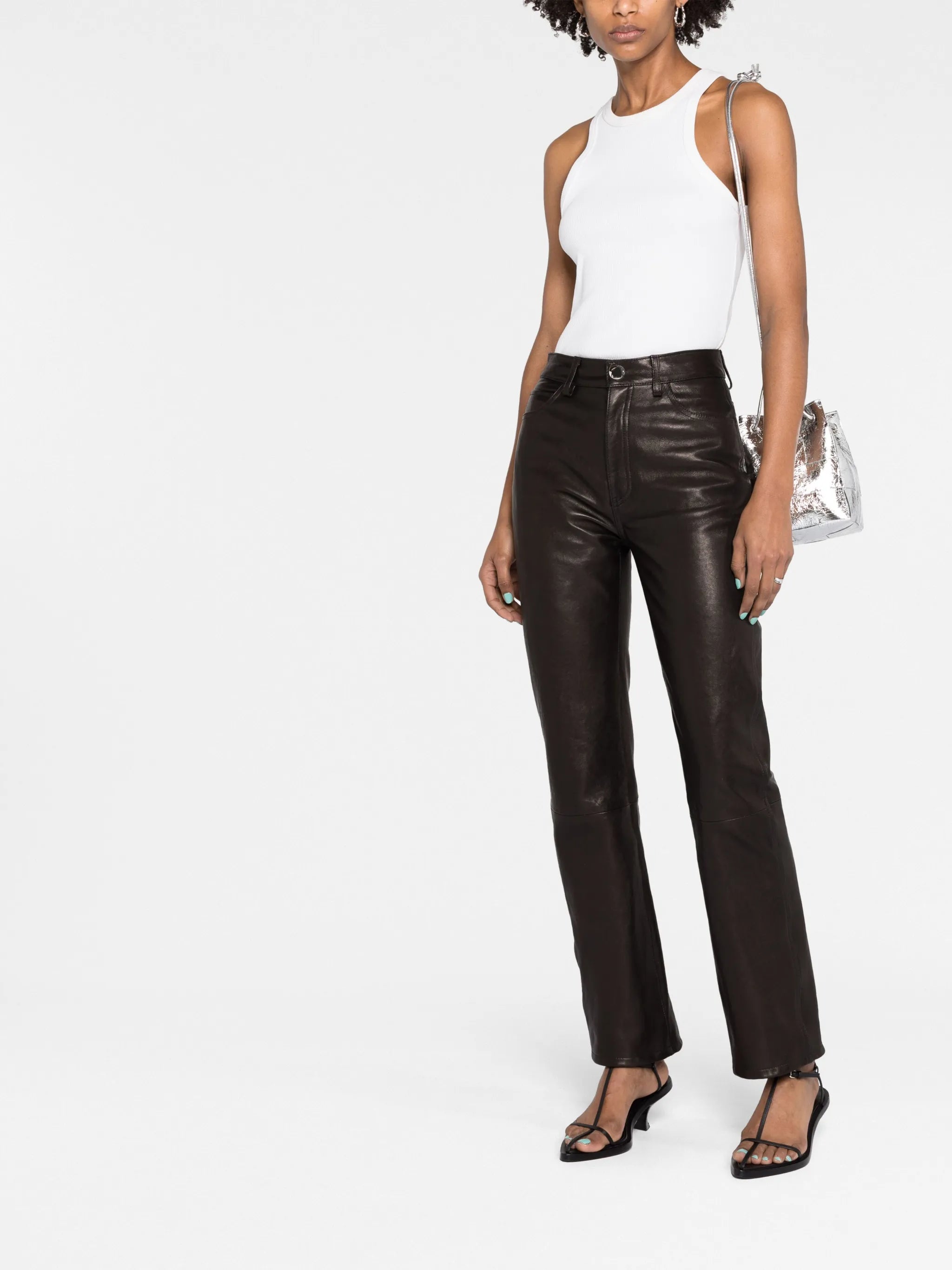 The Danielle leather trousers