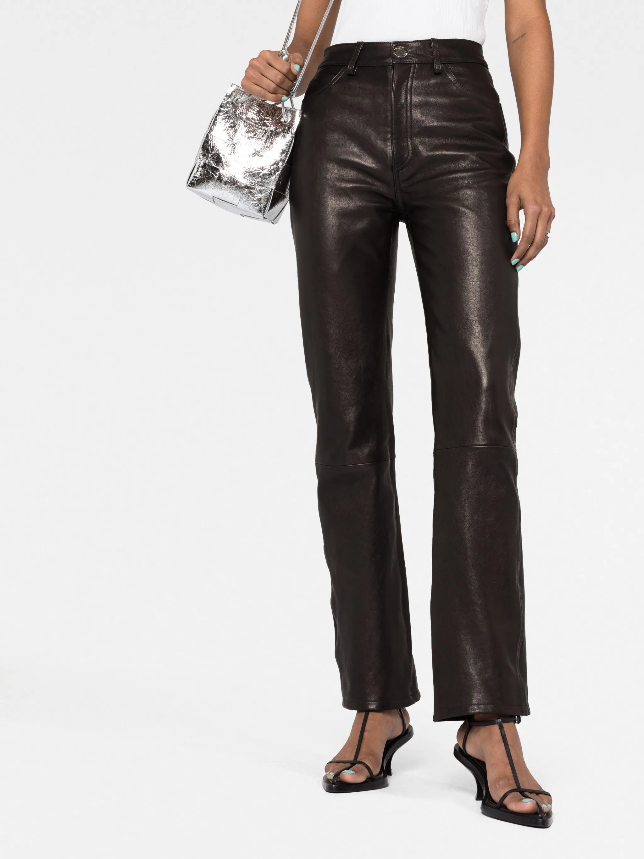 The Danielle leather trousers