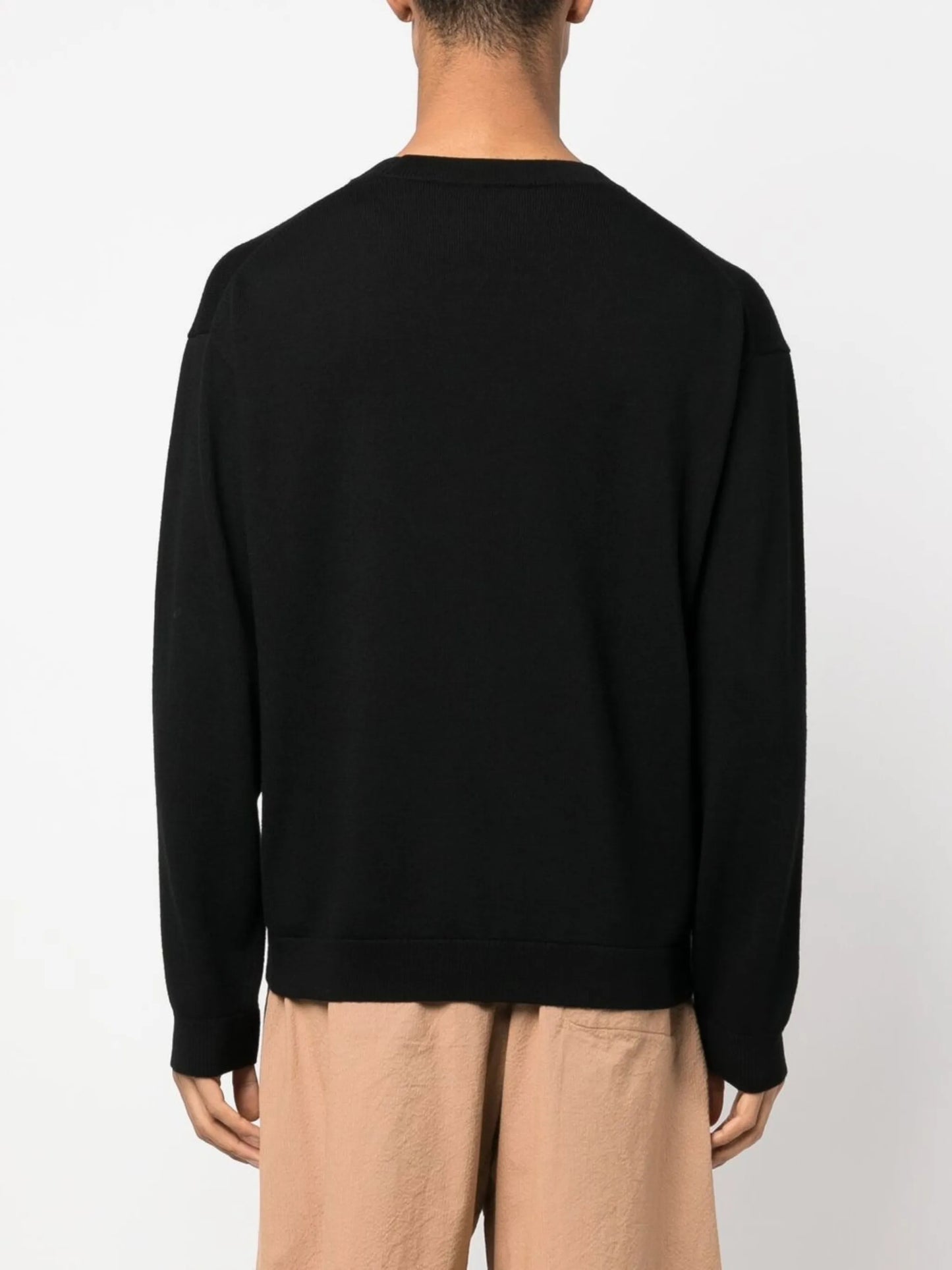 flower-patch crew-neck sweatshirt