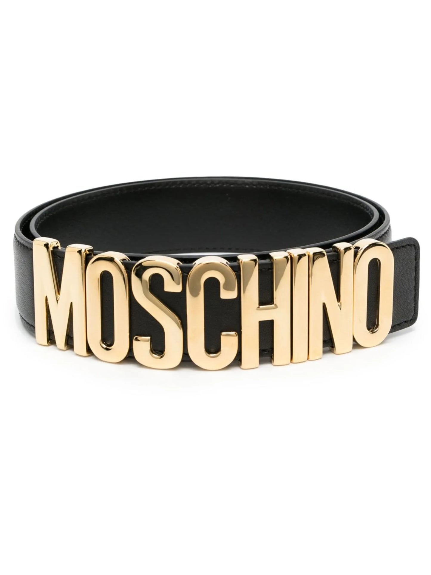 logo-lettering buckle belt