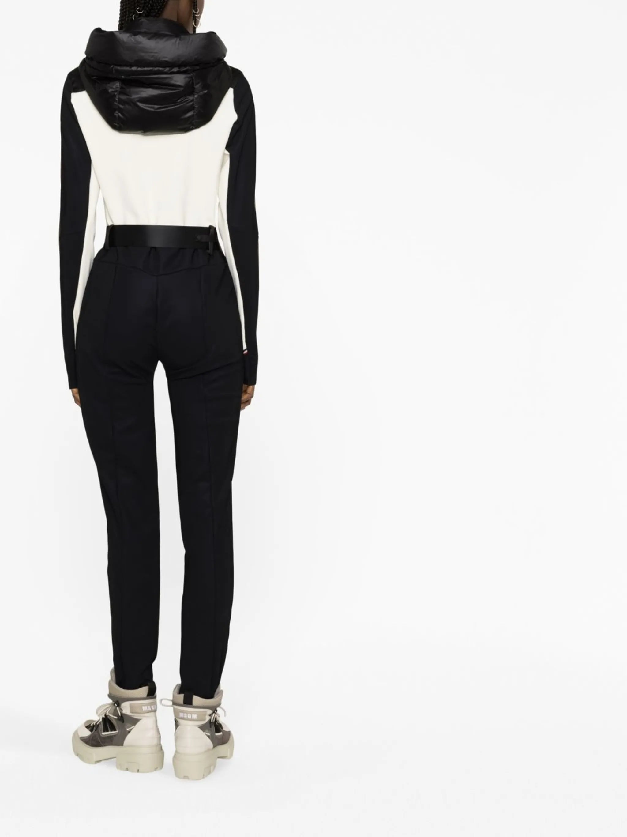 hooded stirrup jumpsuit