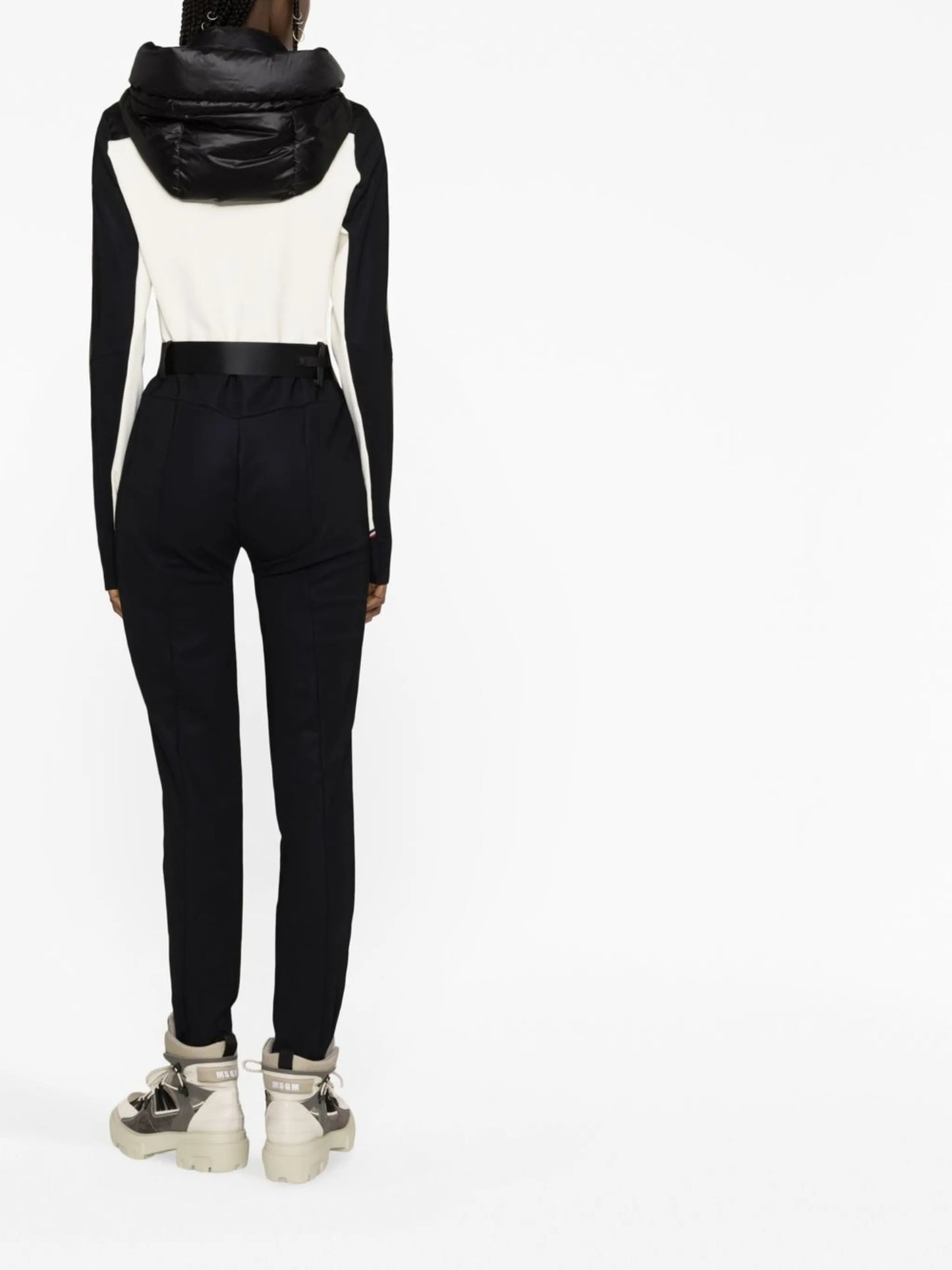hooded stirrup jumpsuit