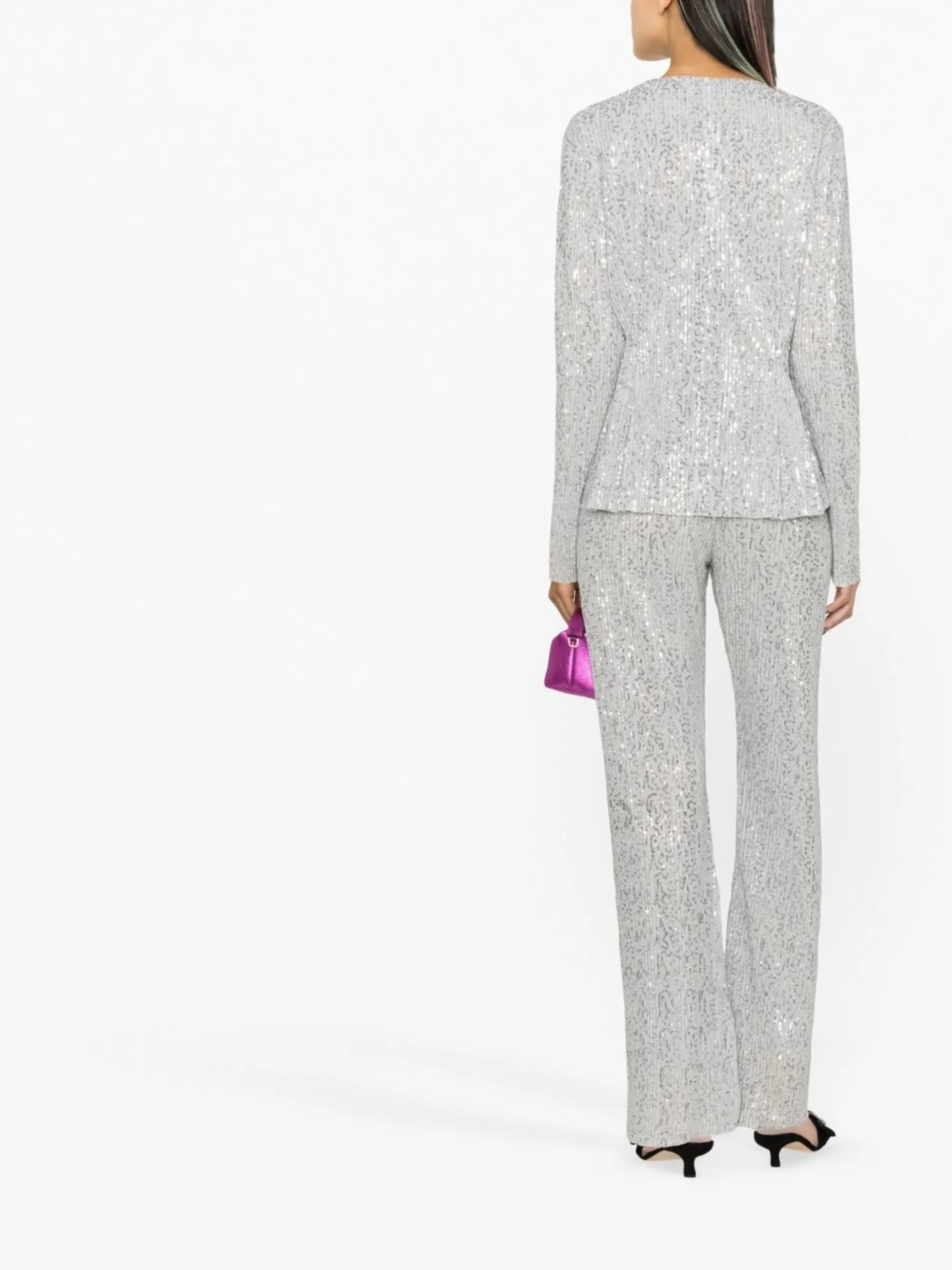 Gloria sequin-embellished top