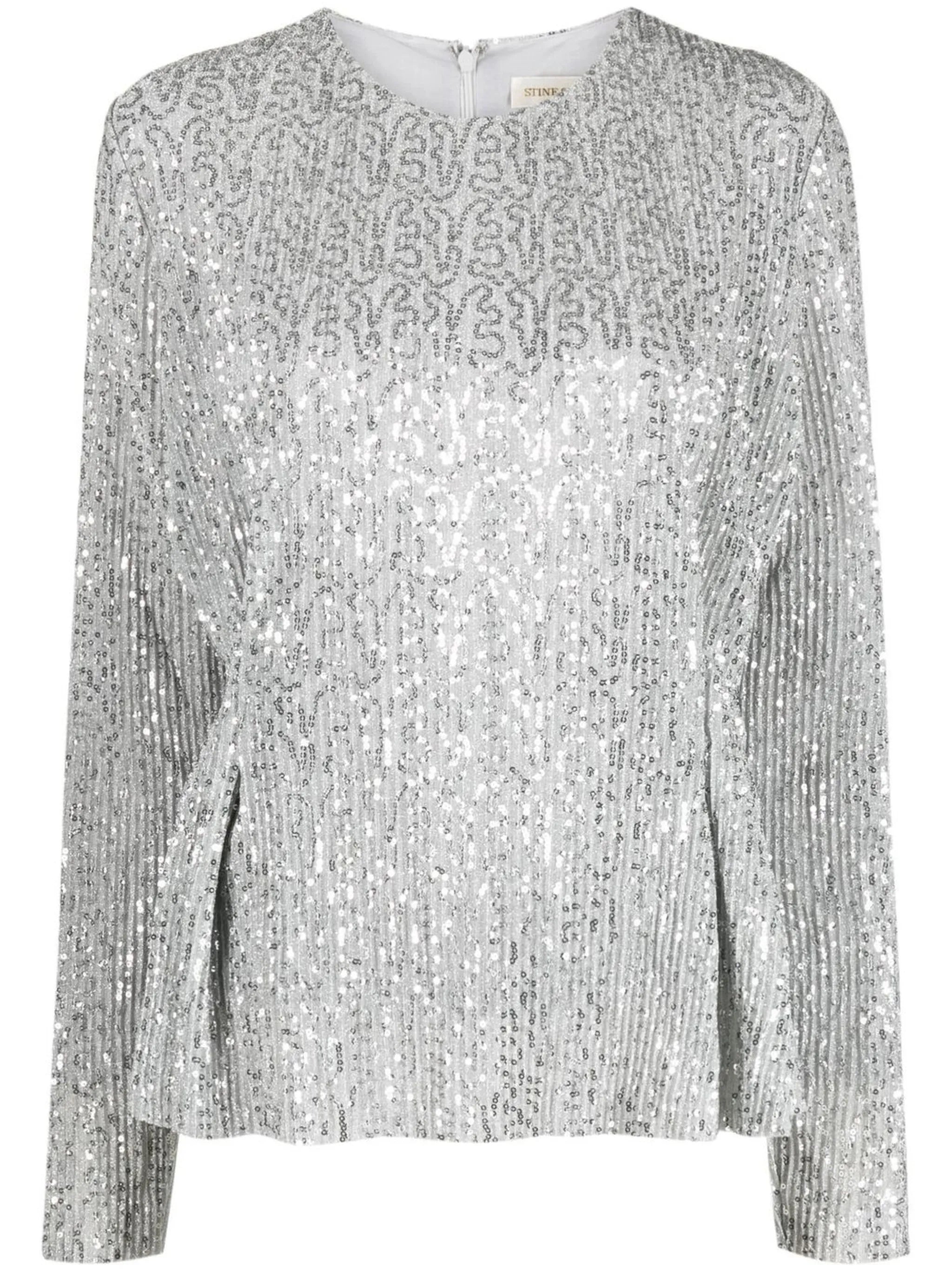 Gloria sequin-embellished top