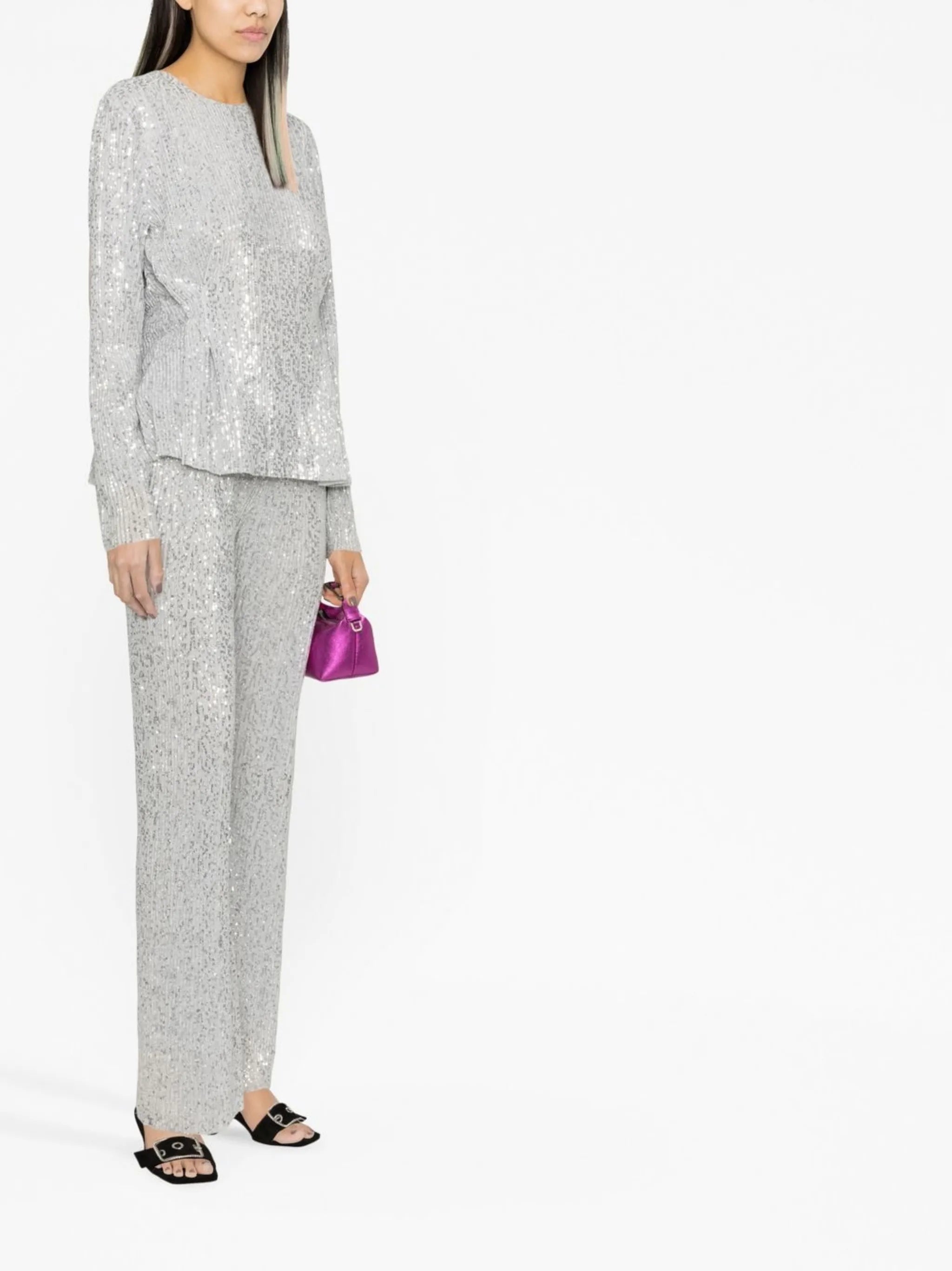Gloria sequin-embellished top