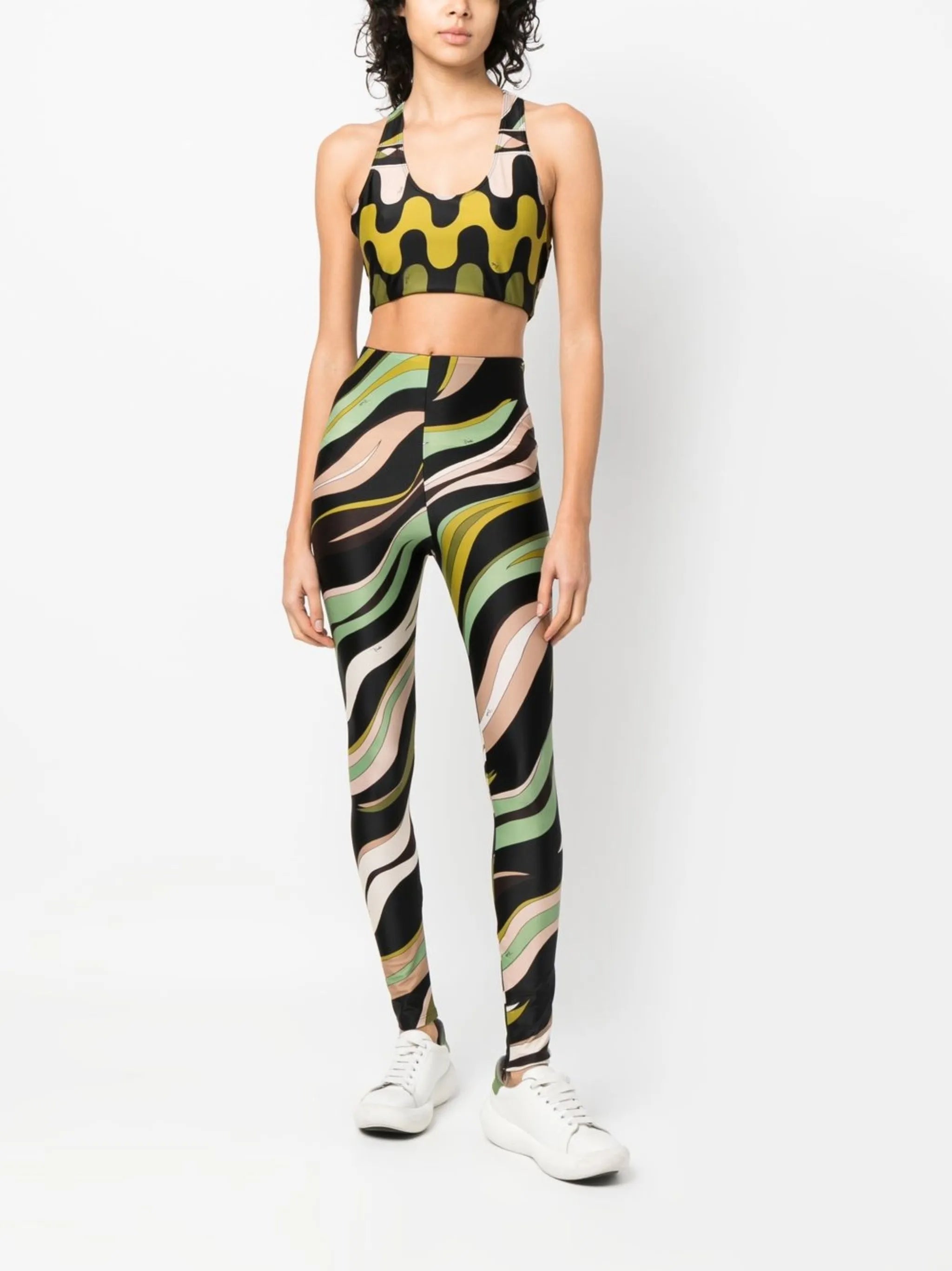 Fiamme-print leggings