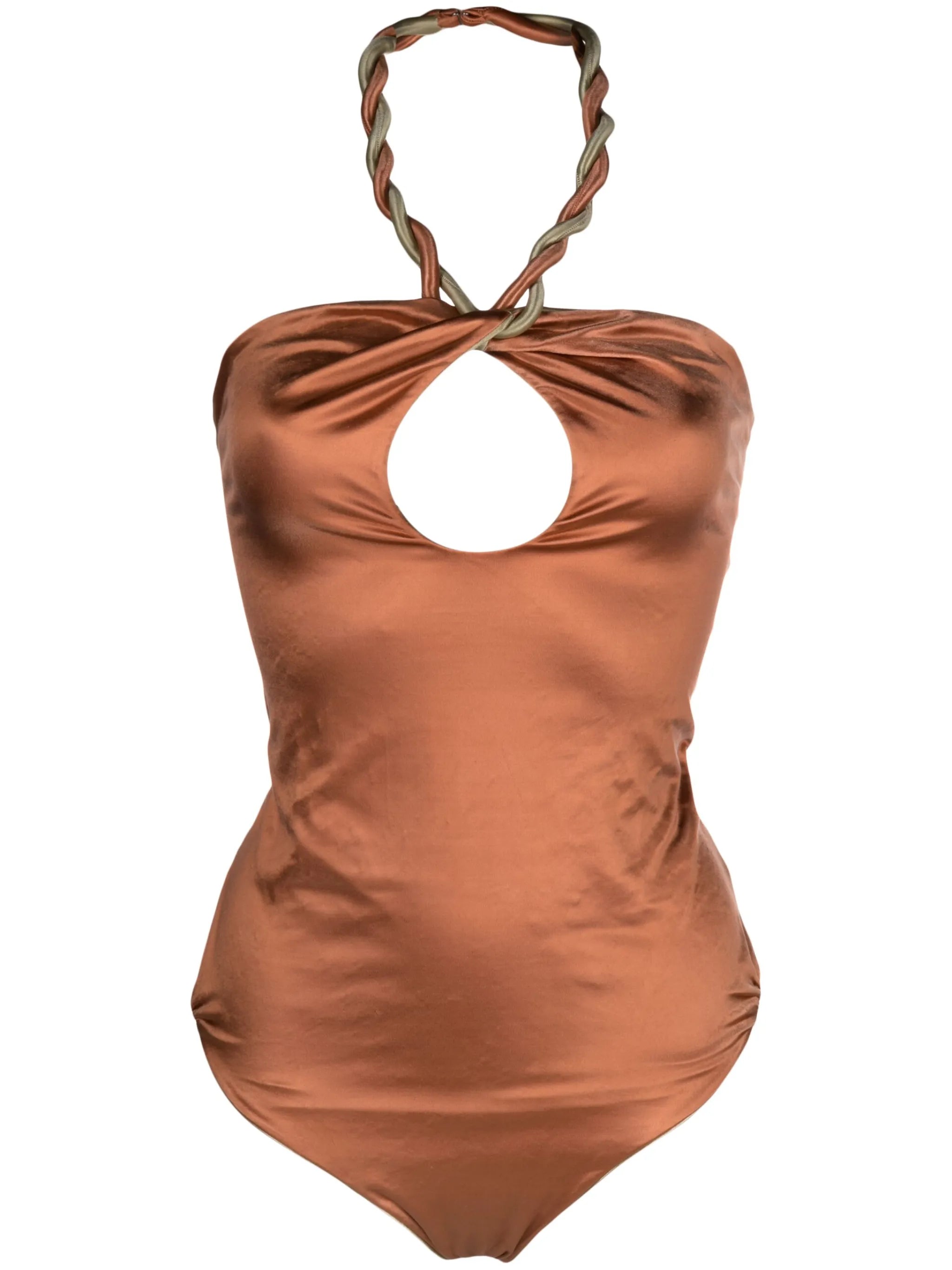 reversible twist-detail swimsuit