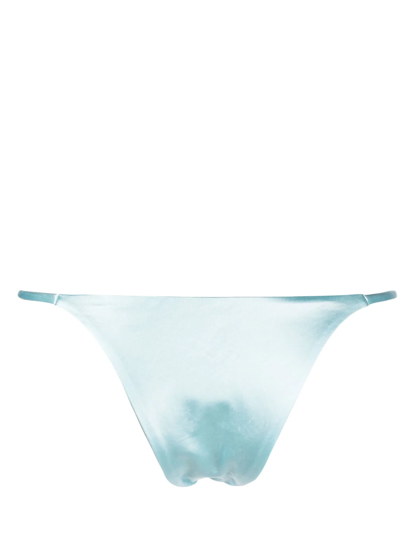 Forward reversible satin bikini bottom