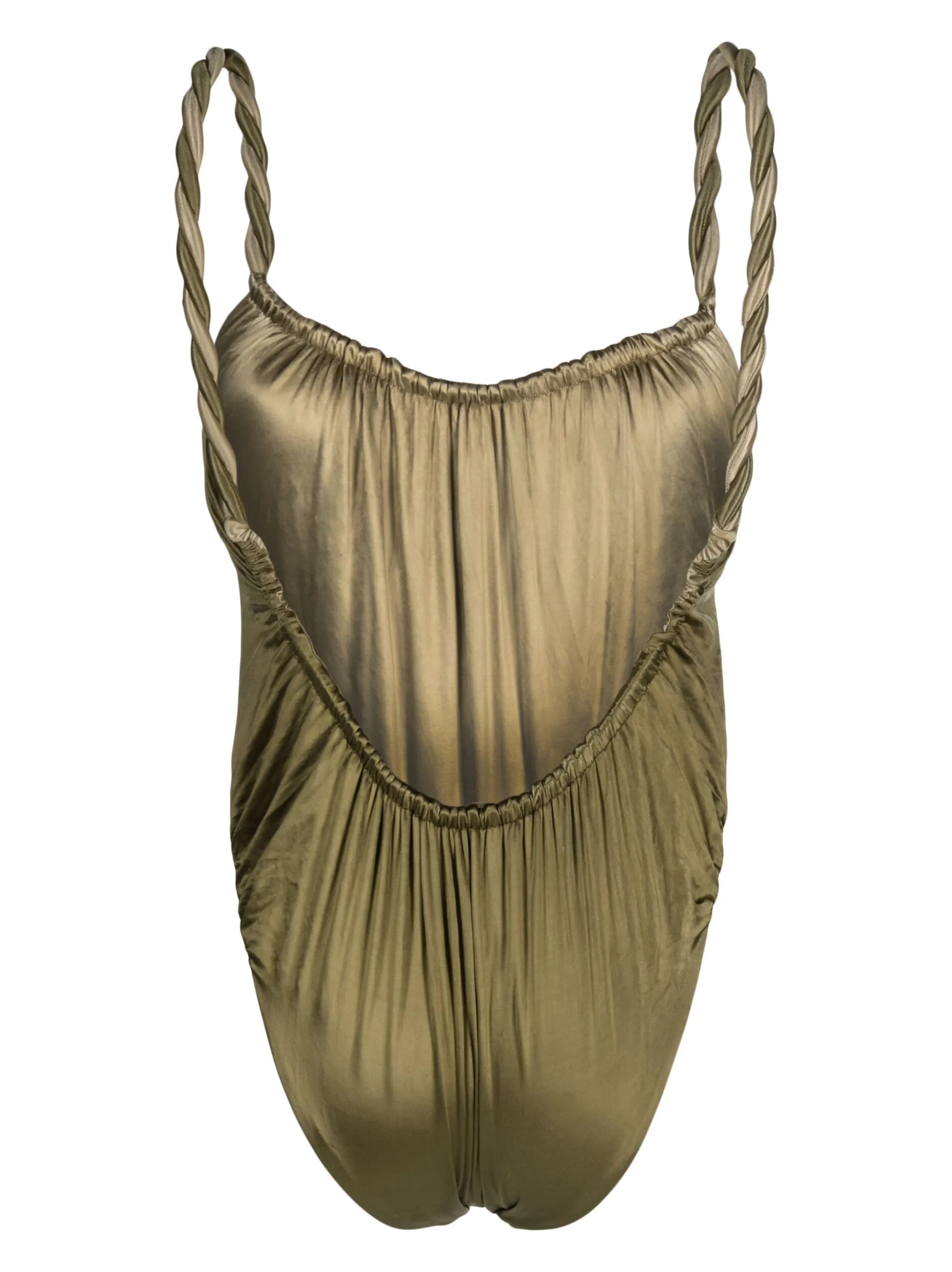 rope-detail open-back swimsuit