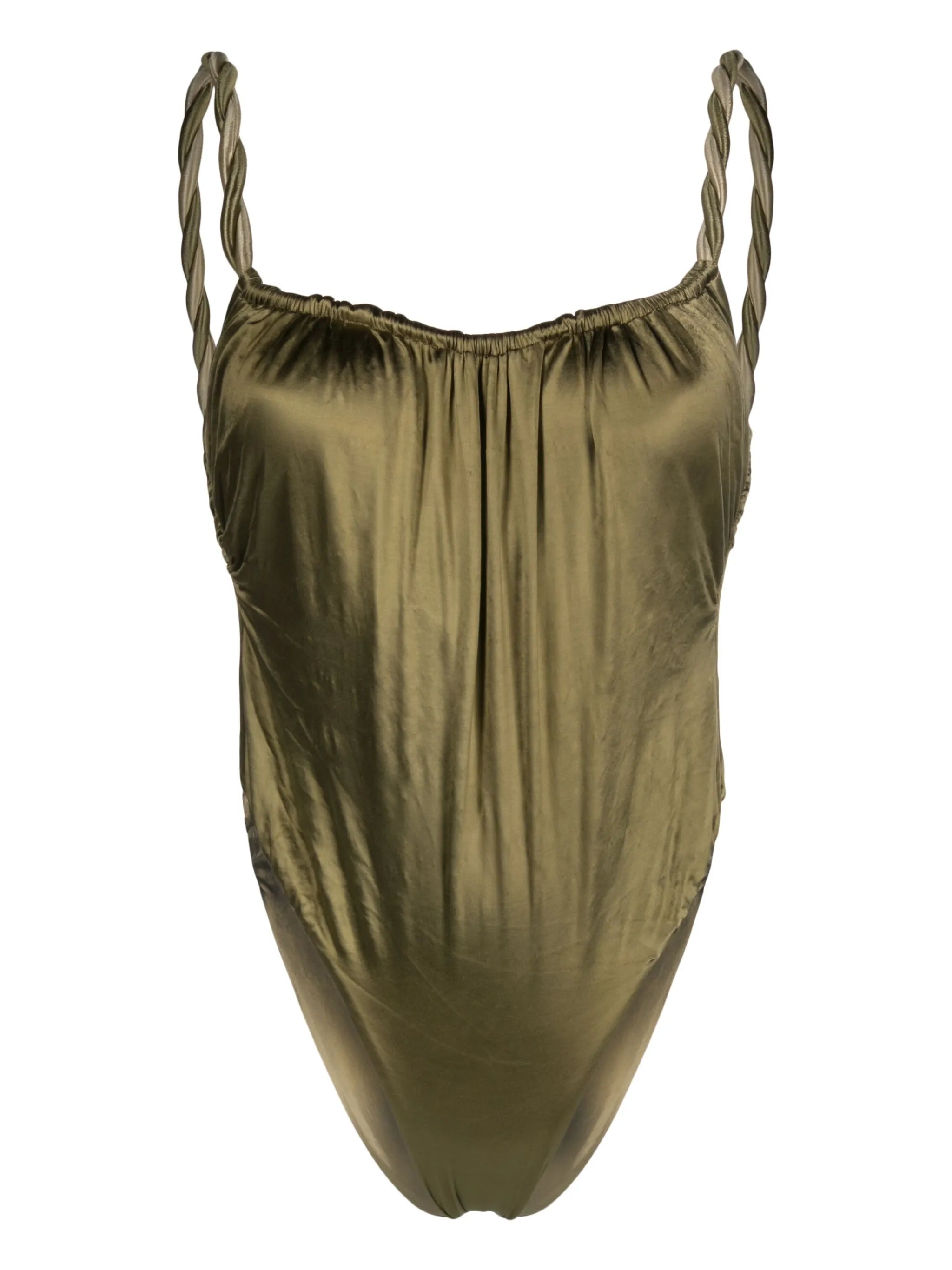 rope-detail open-back swimsuit