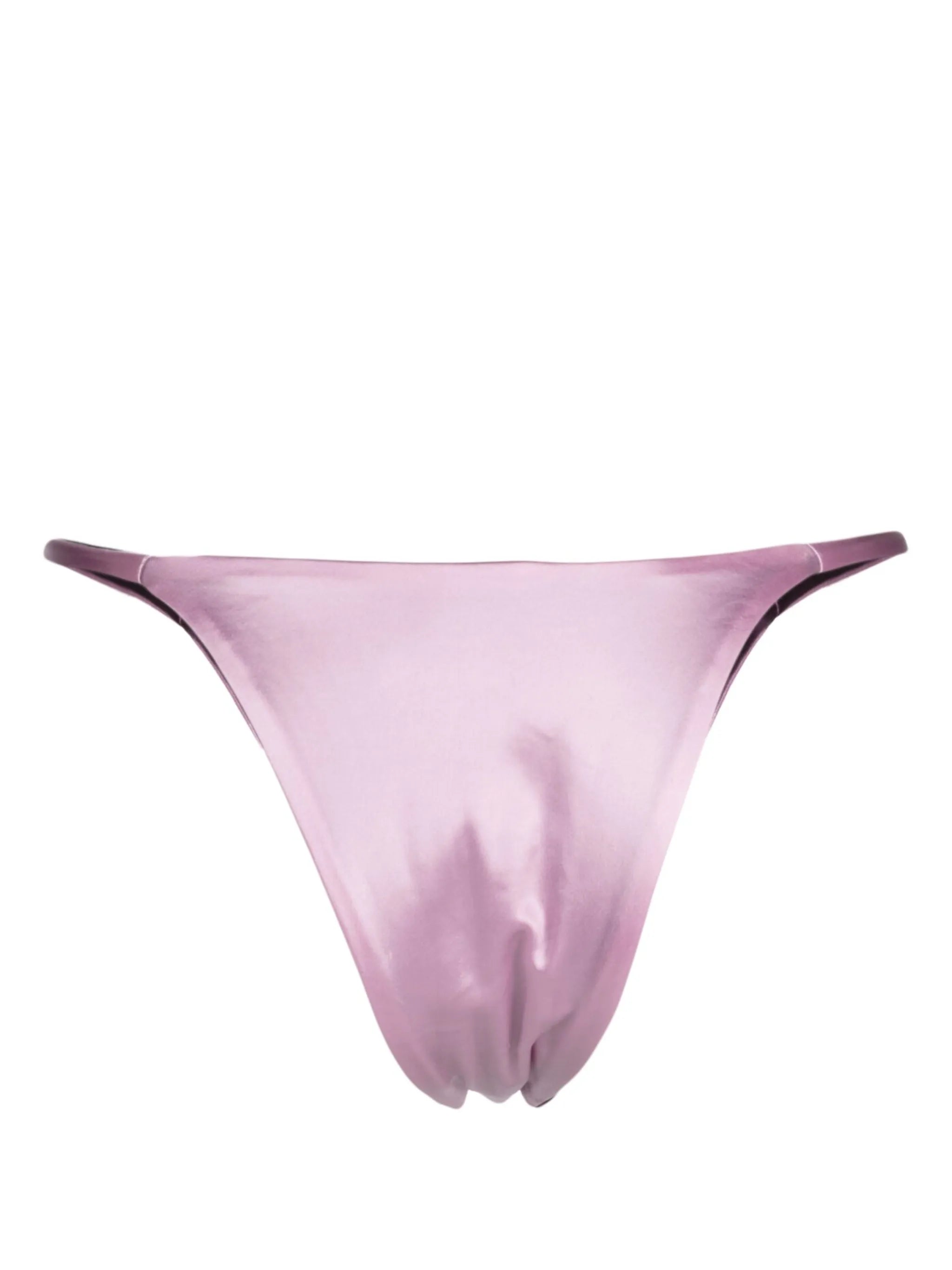 reversible satin-finish bikini bottoms