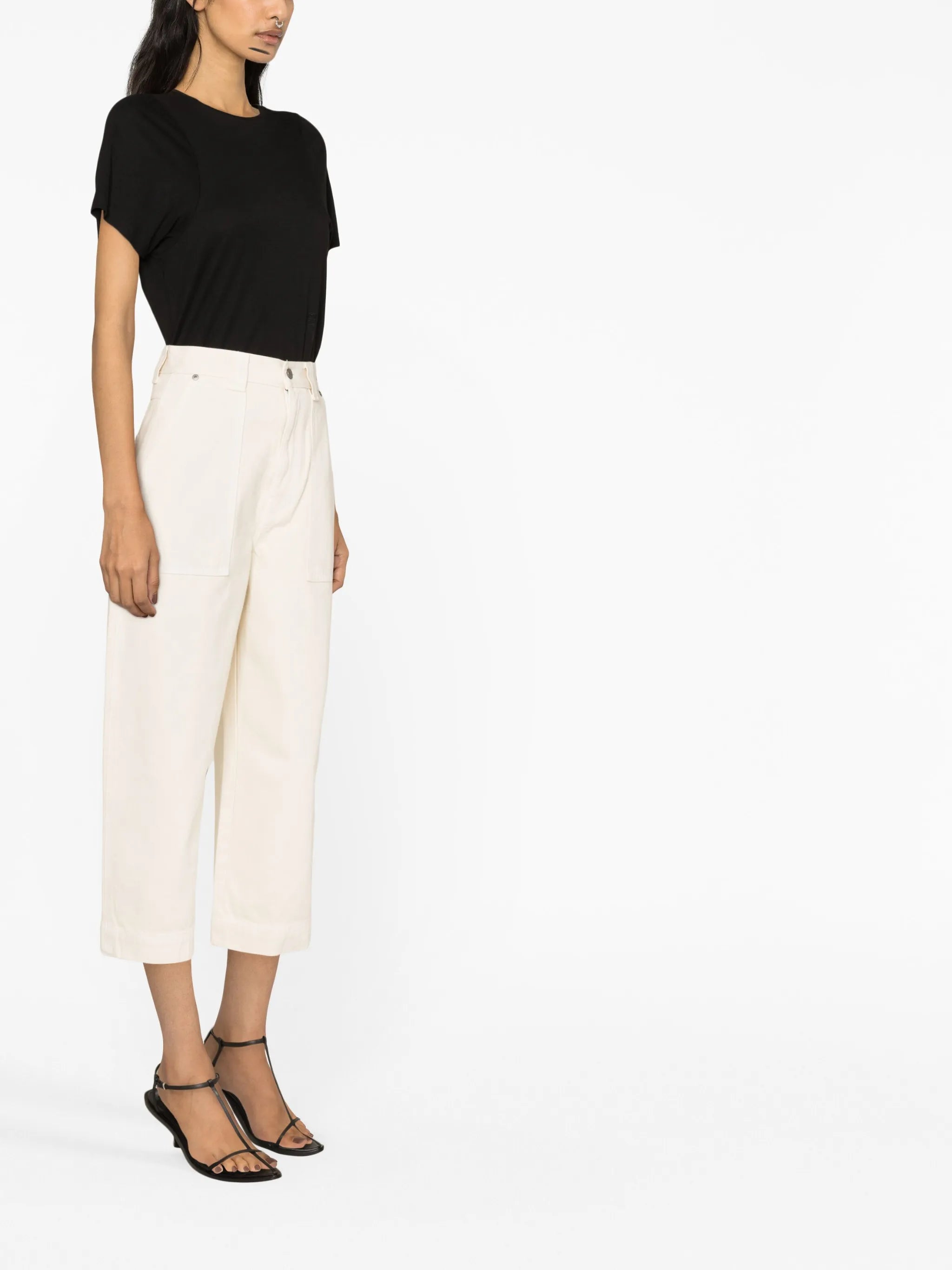 high-waisted boyfriend jeans
