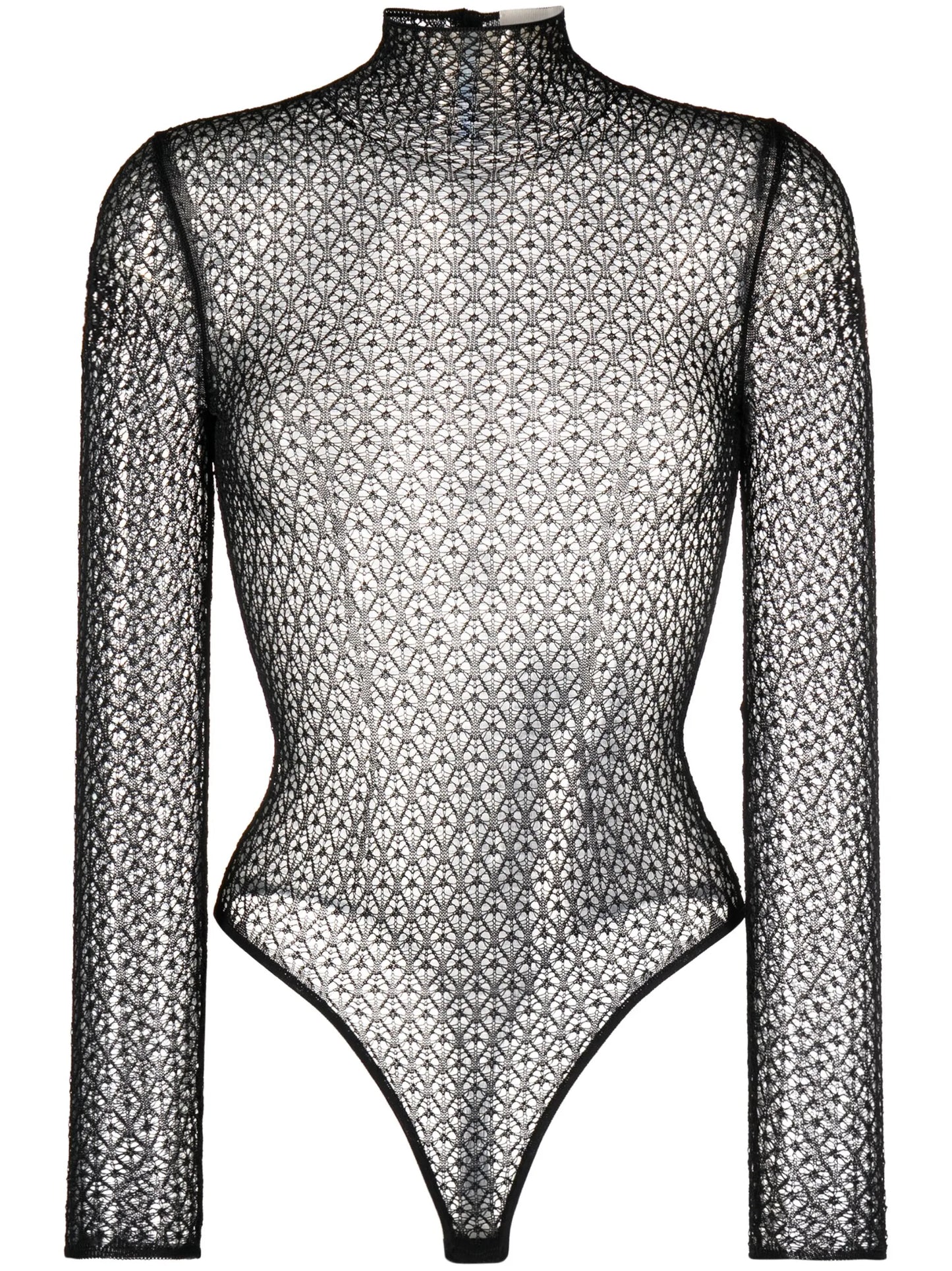 Fena diamond-lace bodysuit