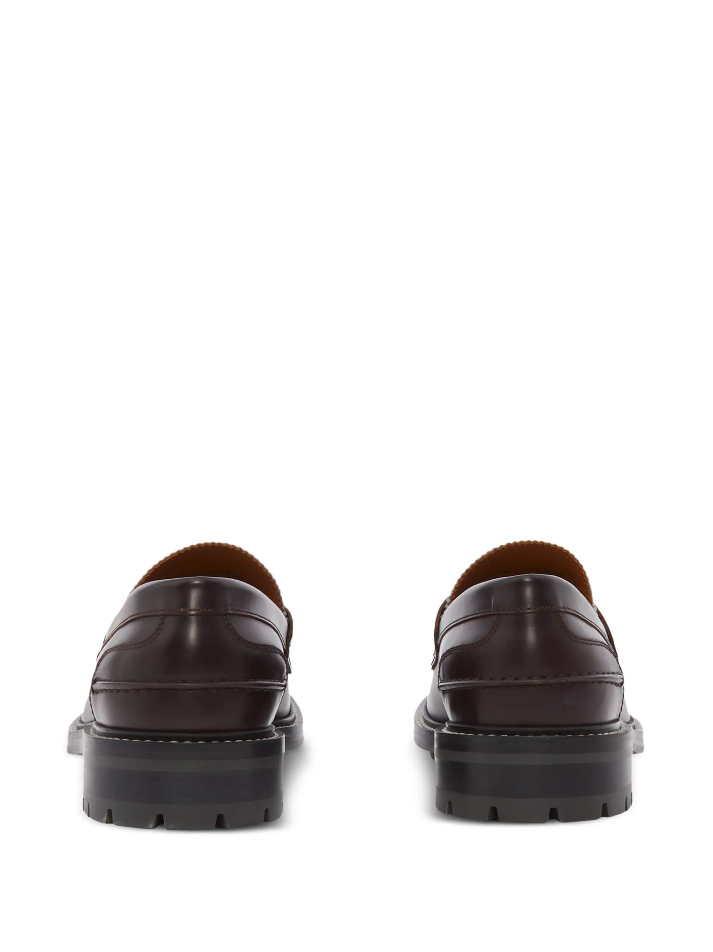 Vintage Check leather loafers
