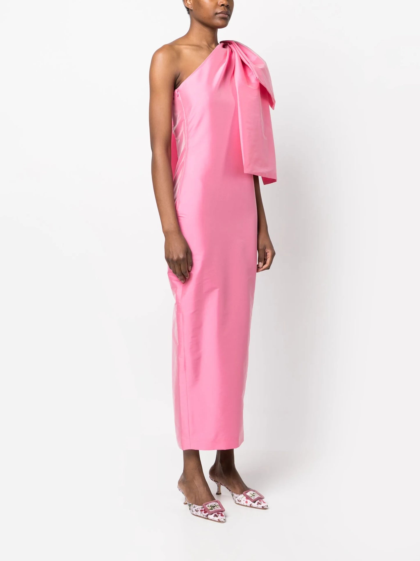 Josselin bow-embellished midi dress