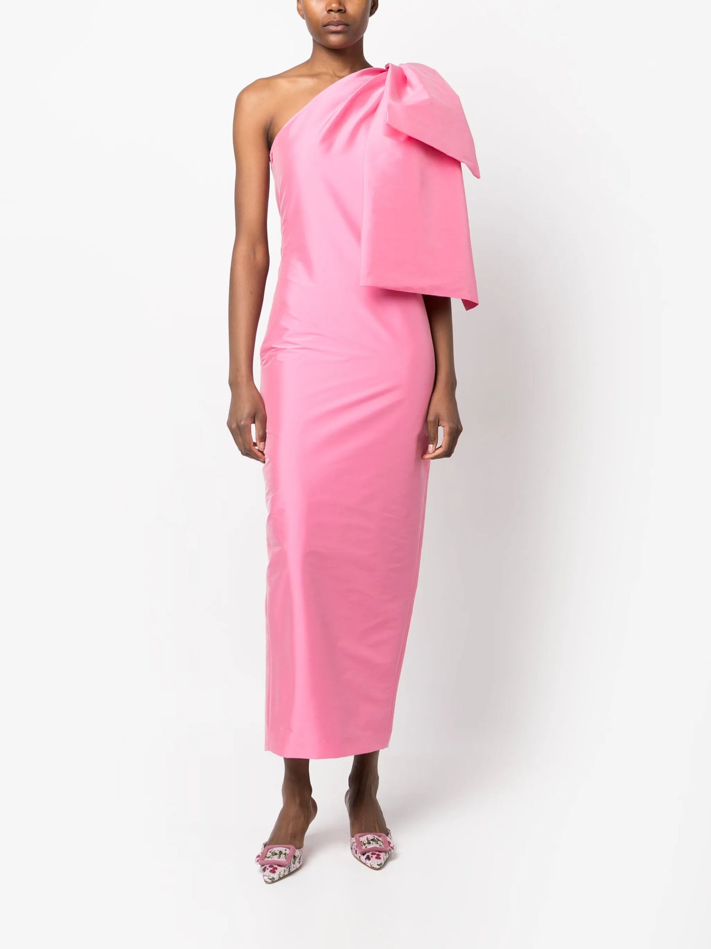 Josselin bow-embellished midi dress