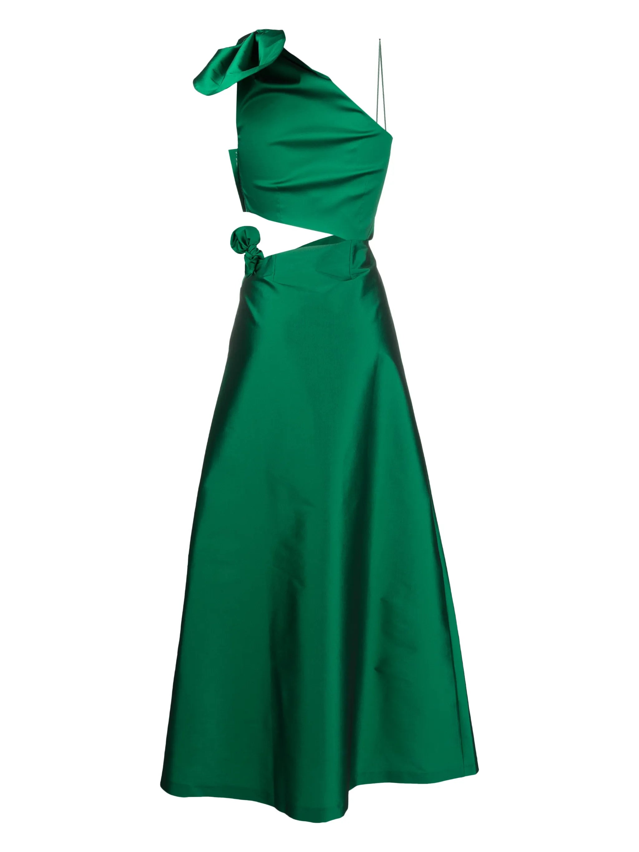 Carlotta satin midi dress