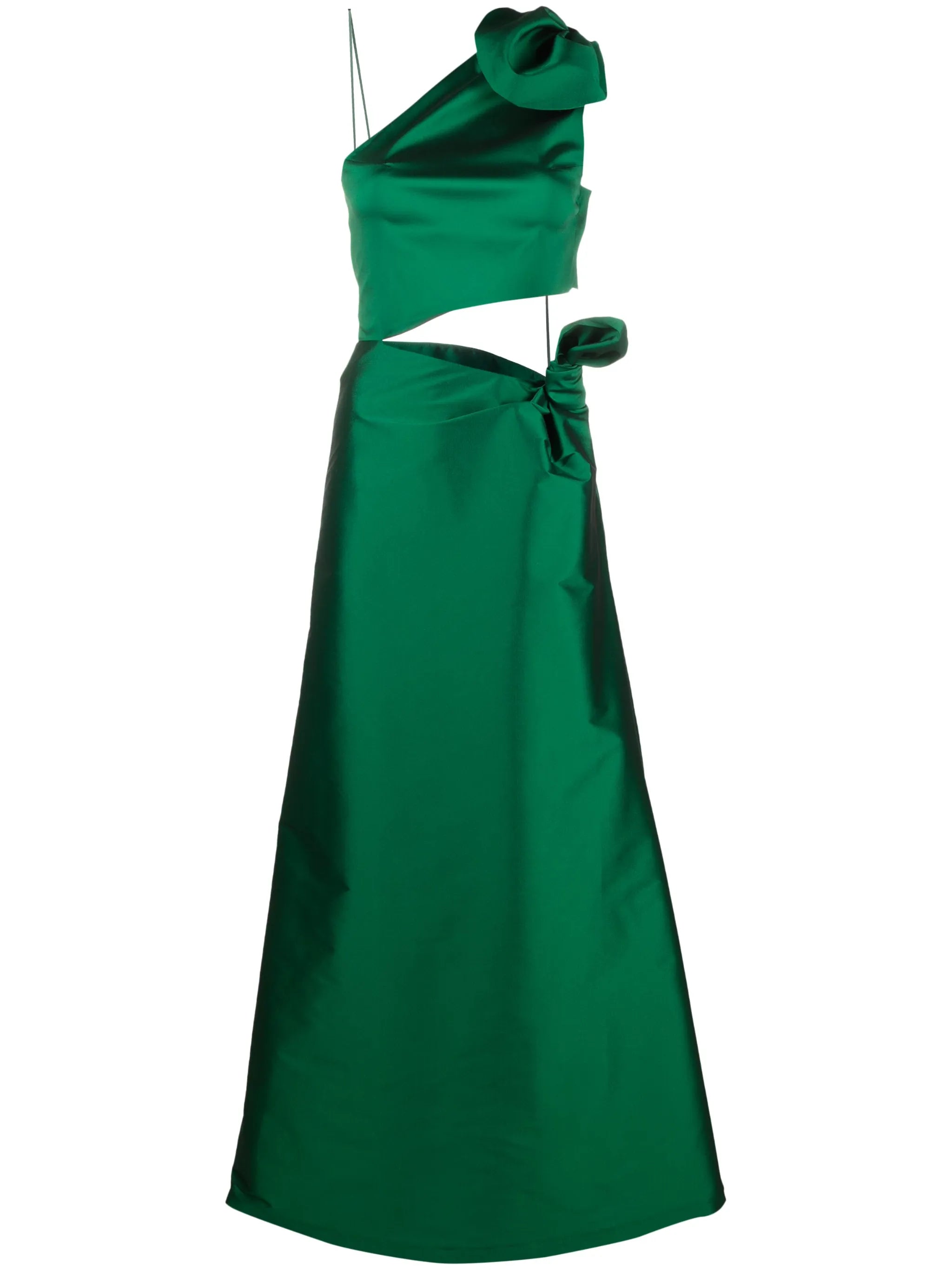 Carlotta satin midi dress