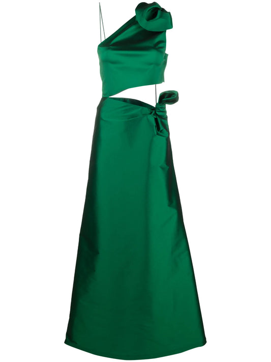 Carlotta satin midi dress