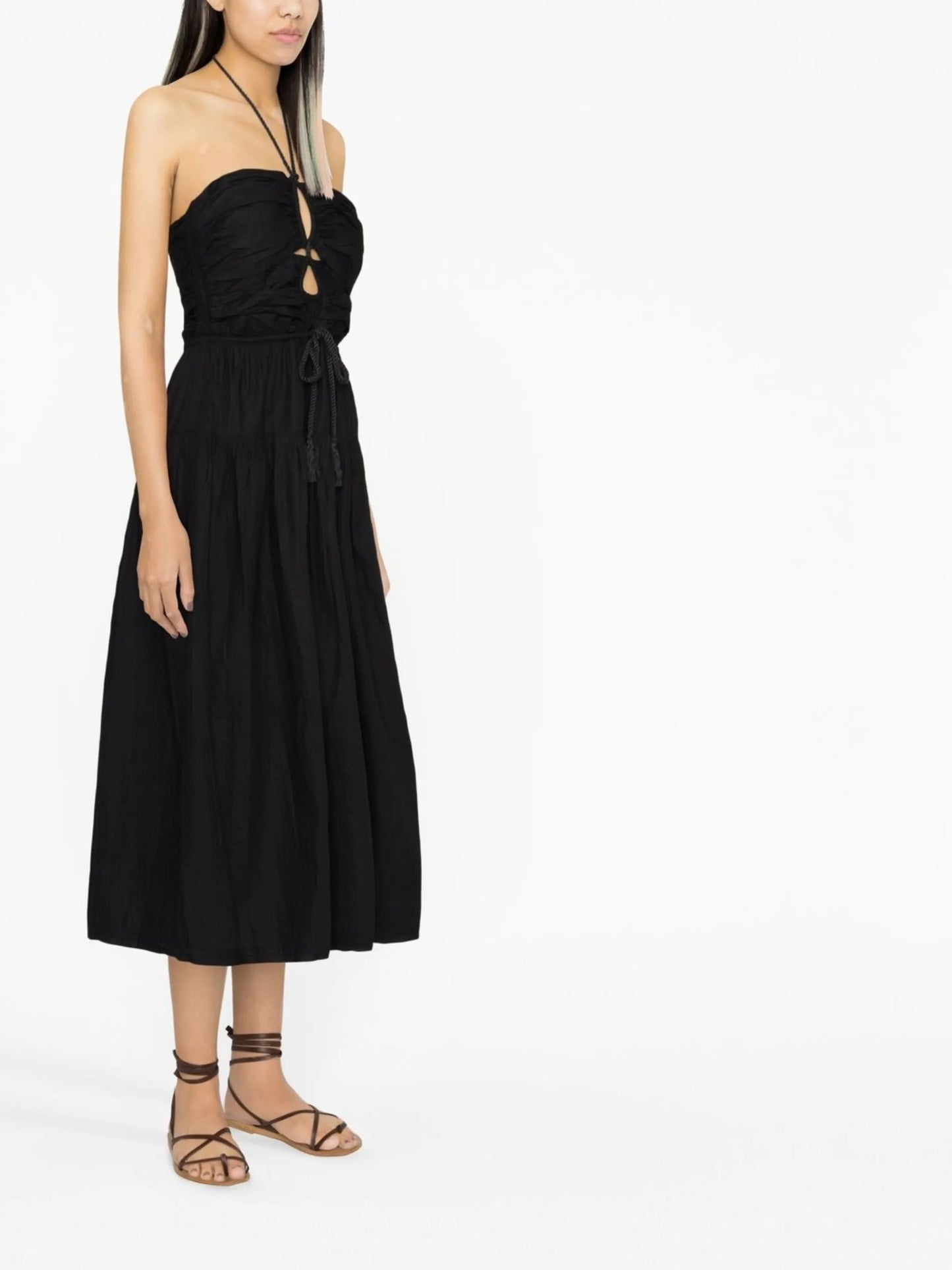 Ella halterneck midi dress