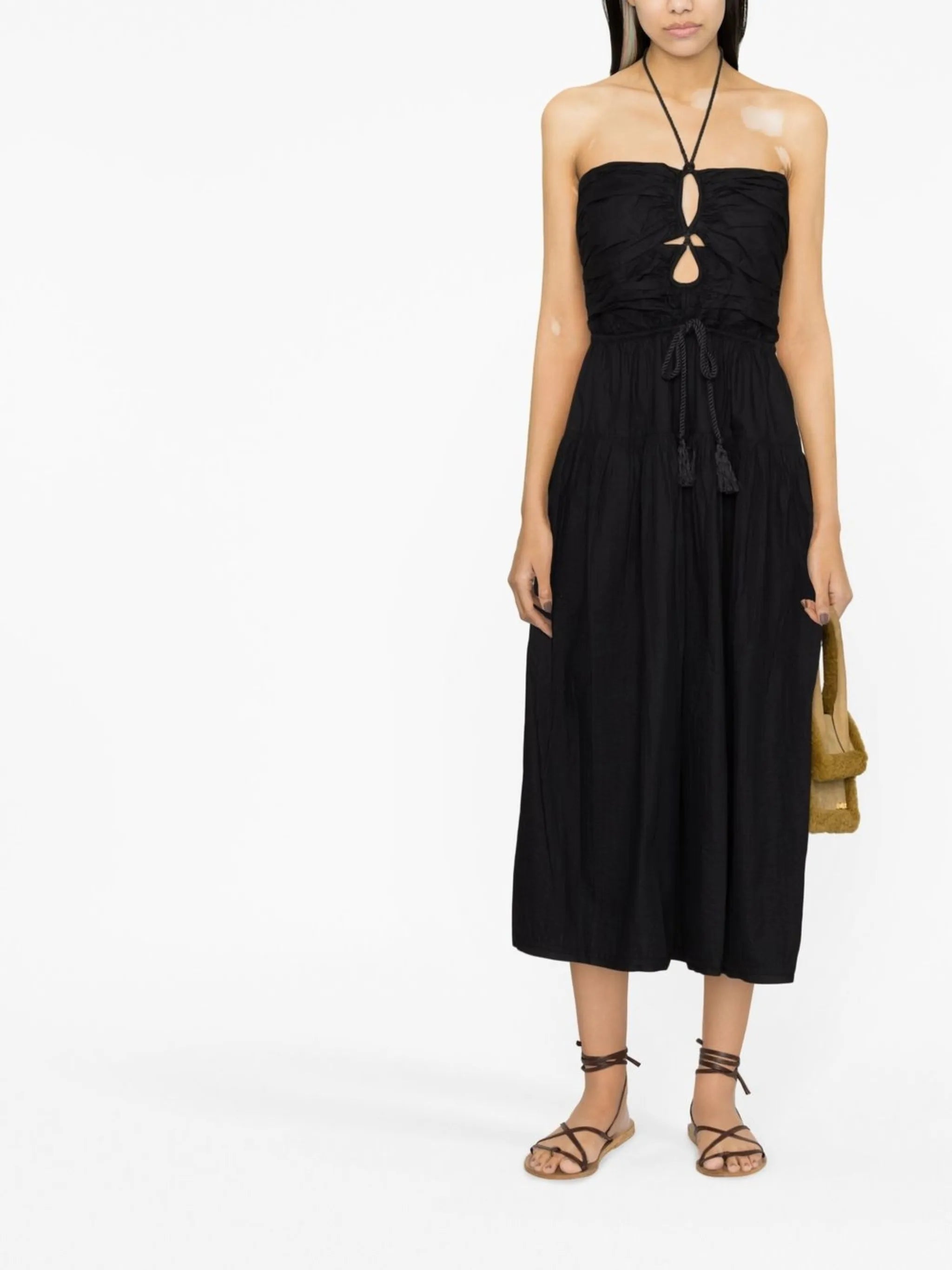 Ella halterneck midi dress