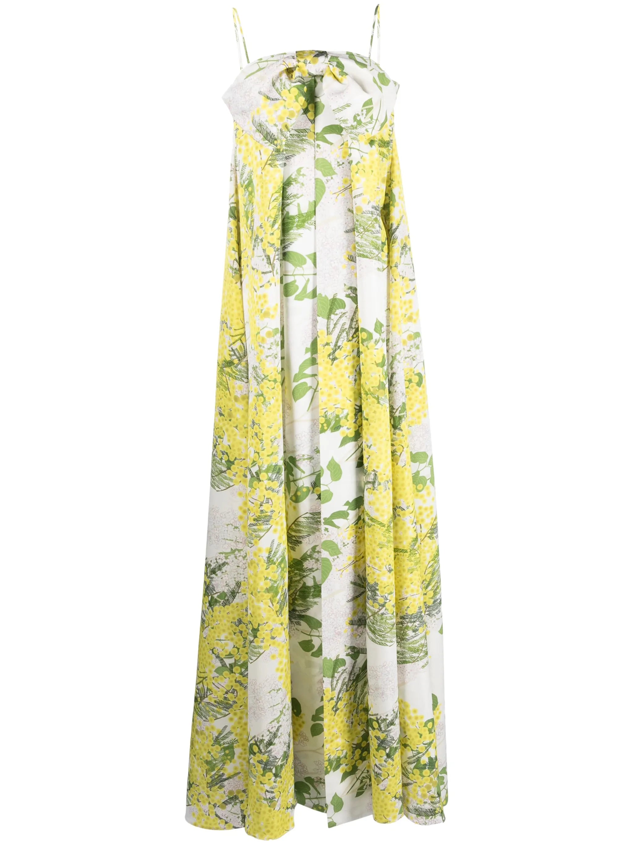 Estelle bow-detail maxi dress