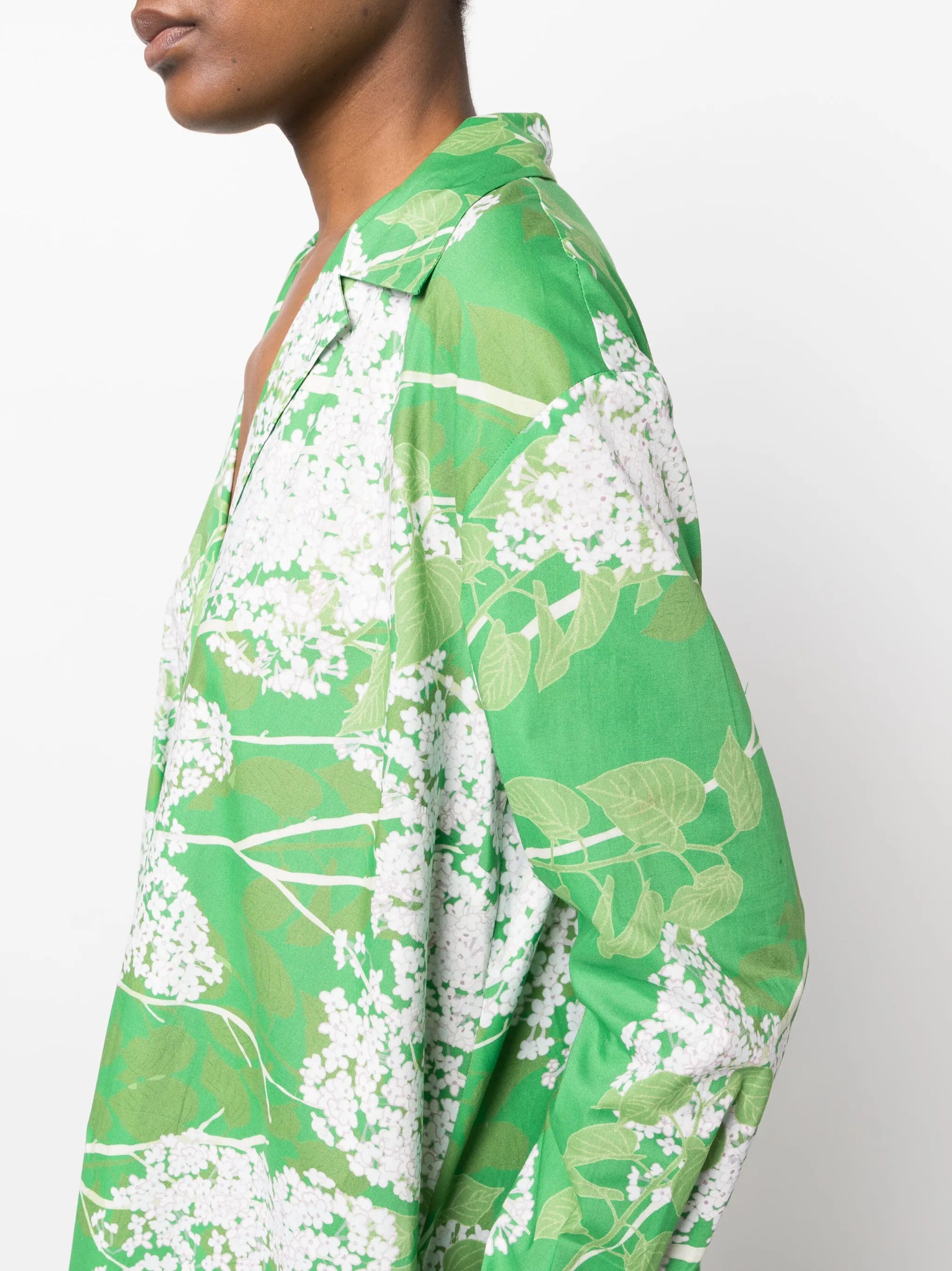 Gregory floral-print shirt dress