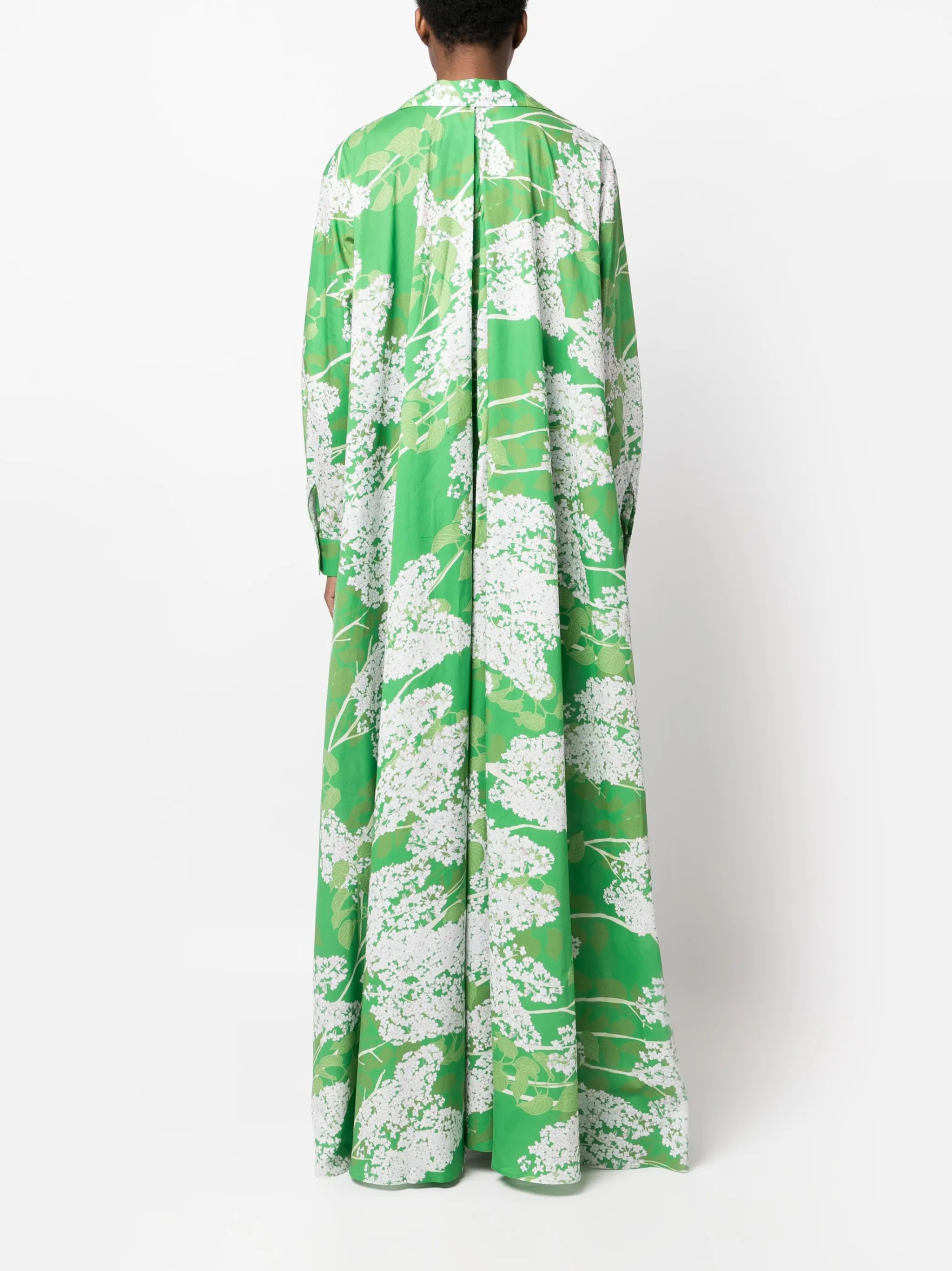 Gregory floral-print shirt dress