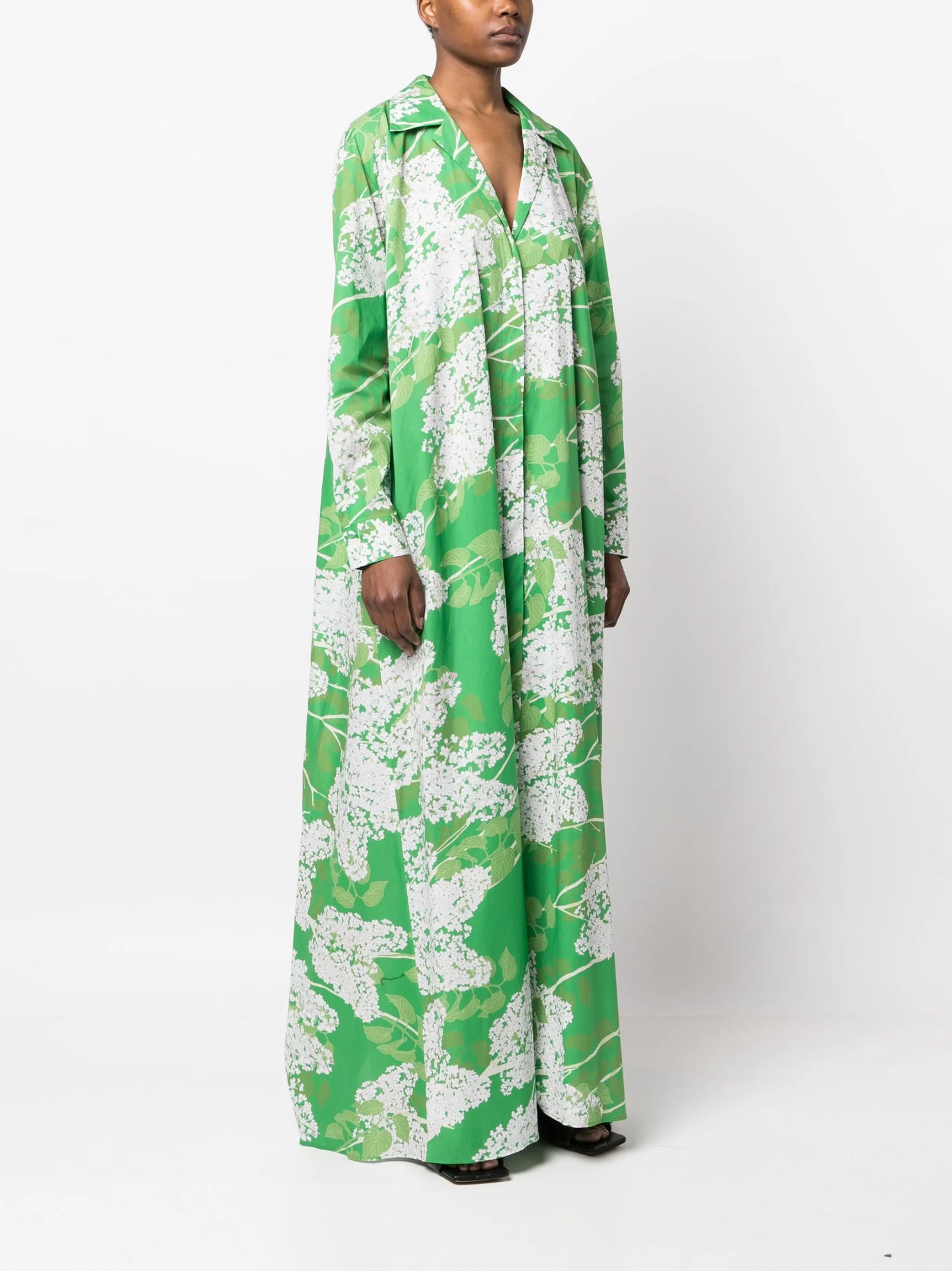 Gregory floral-print shirt dress