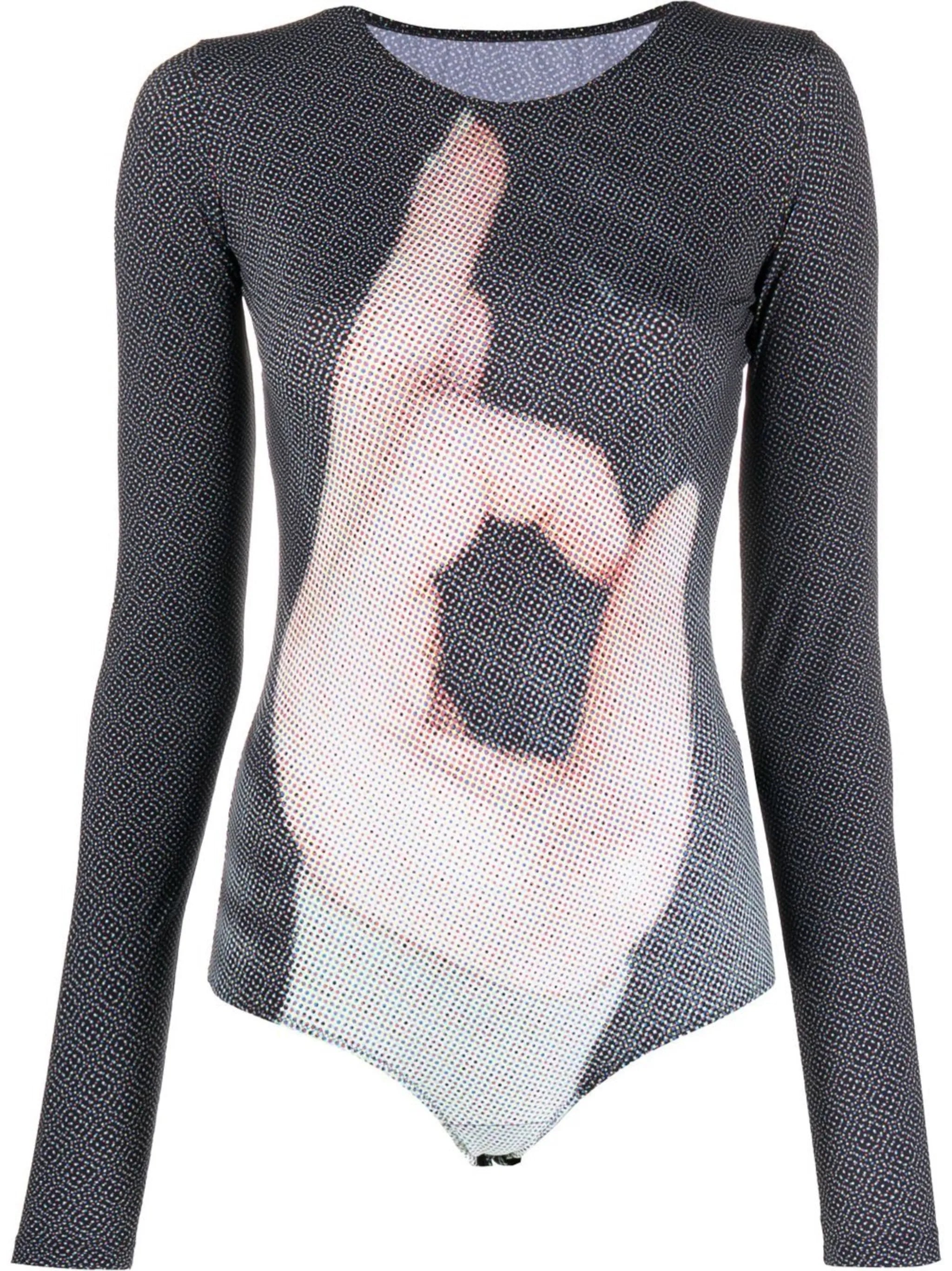 6 hand-print bodysuit