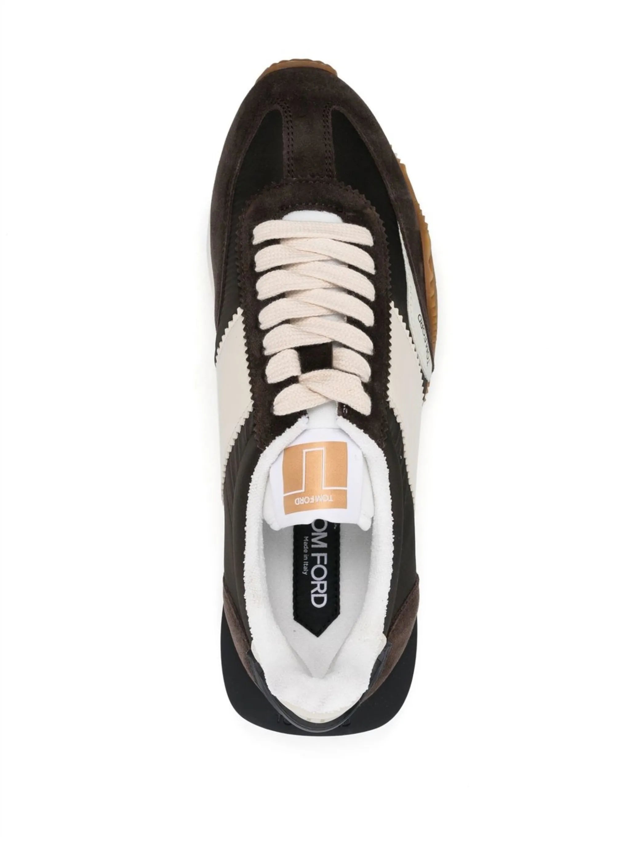 James panelled flatform sneakers