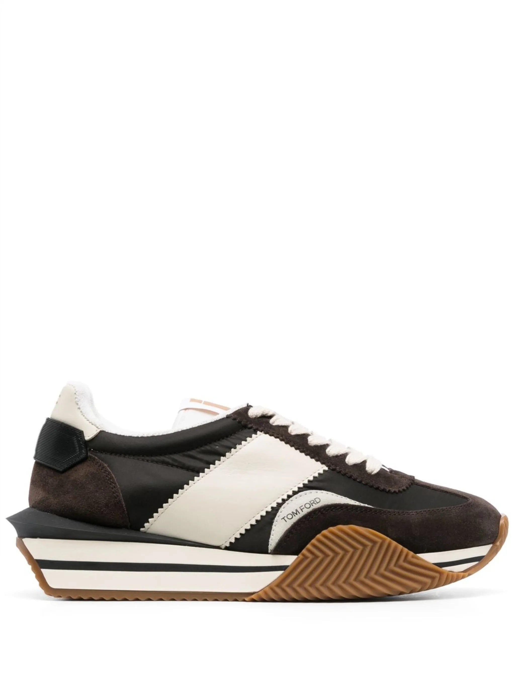 James panelled flatform sneakers