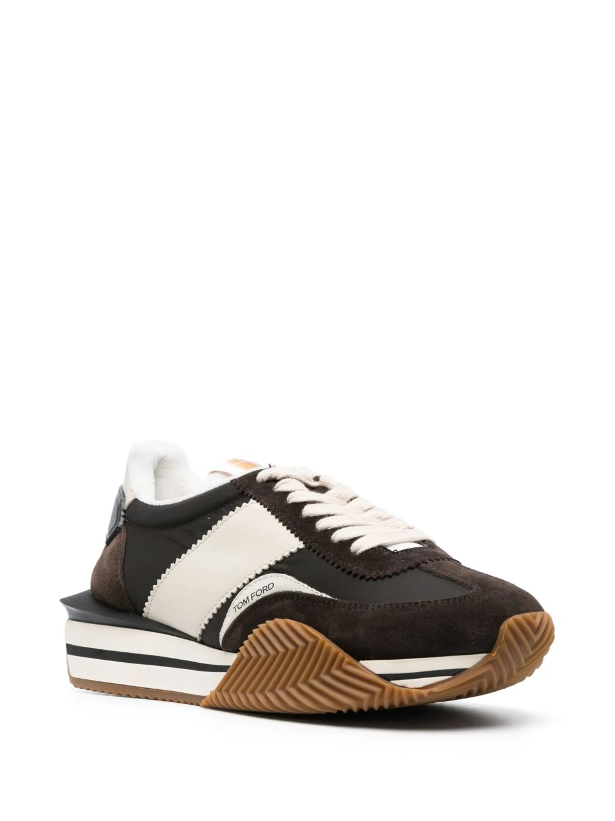 James panelled flatform sneakers