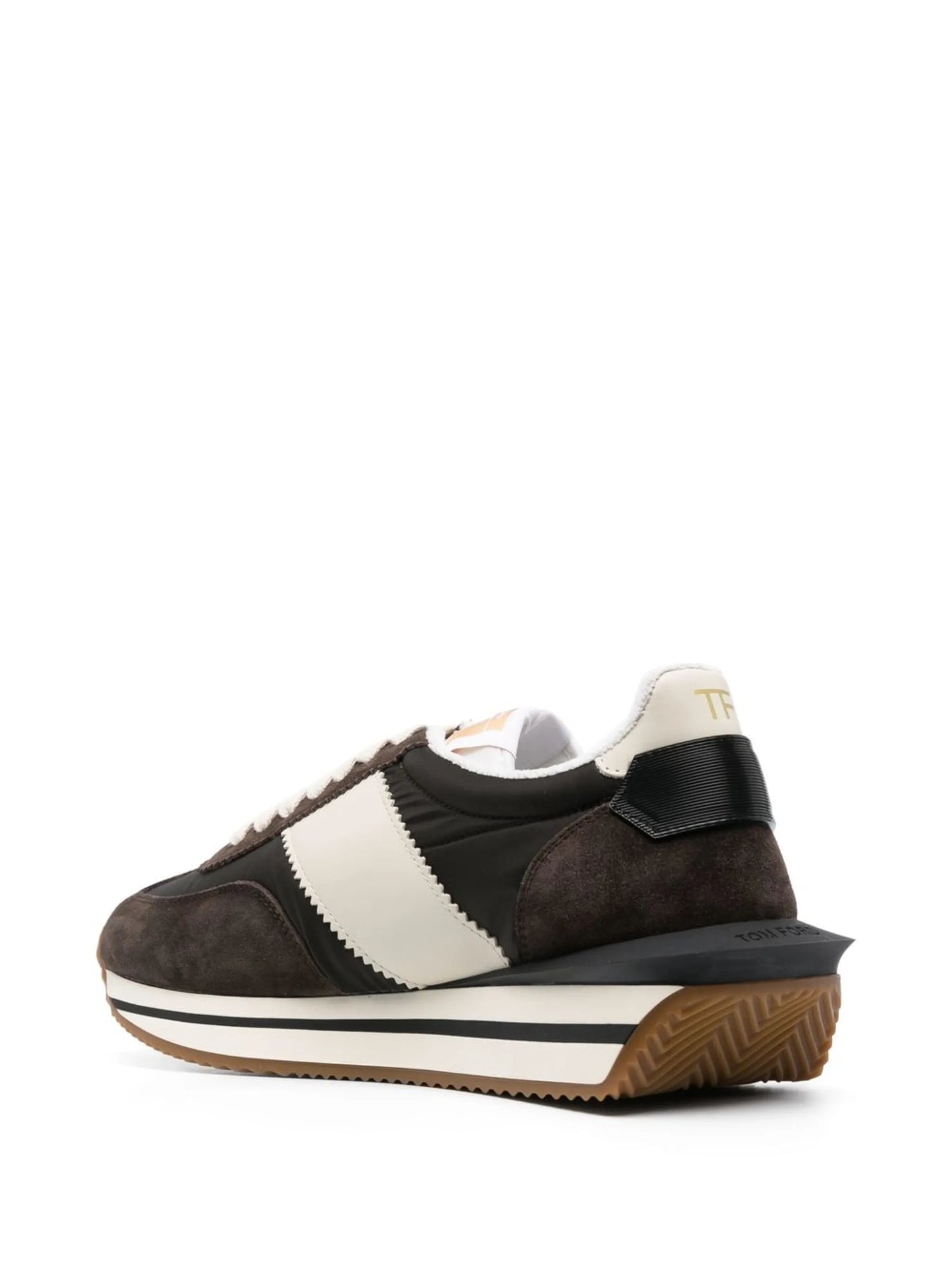 James panelled flatform sneakers