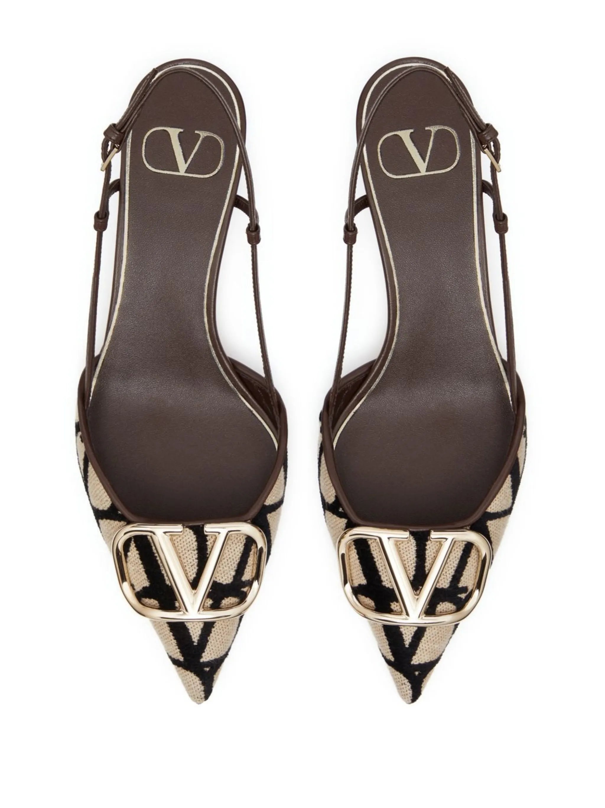 40mm VLogo Signature slingback pumps