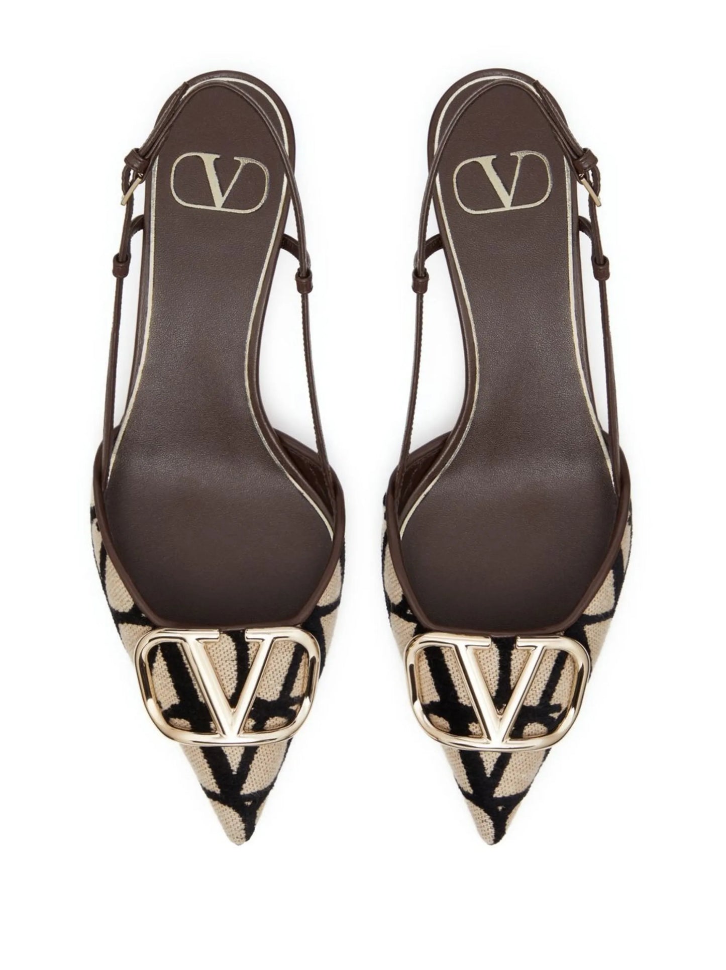 40mm VLogo Signature slingback pumps