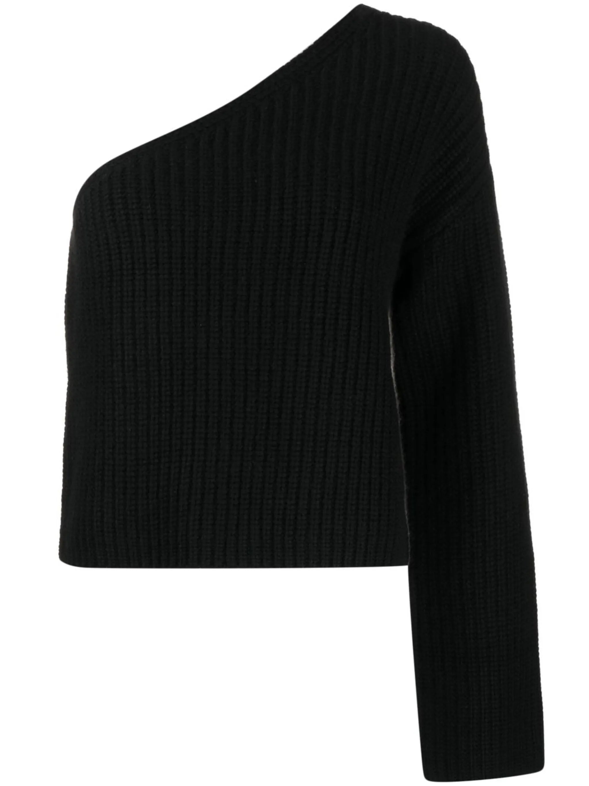 single-sleeve knit jumper
