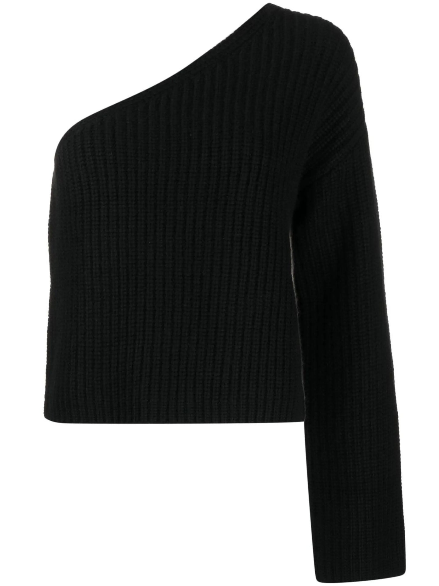 single-sleeve knit jumper