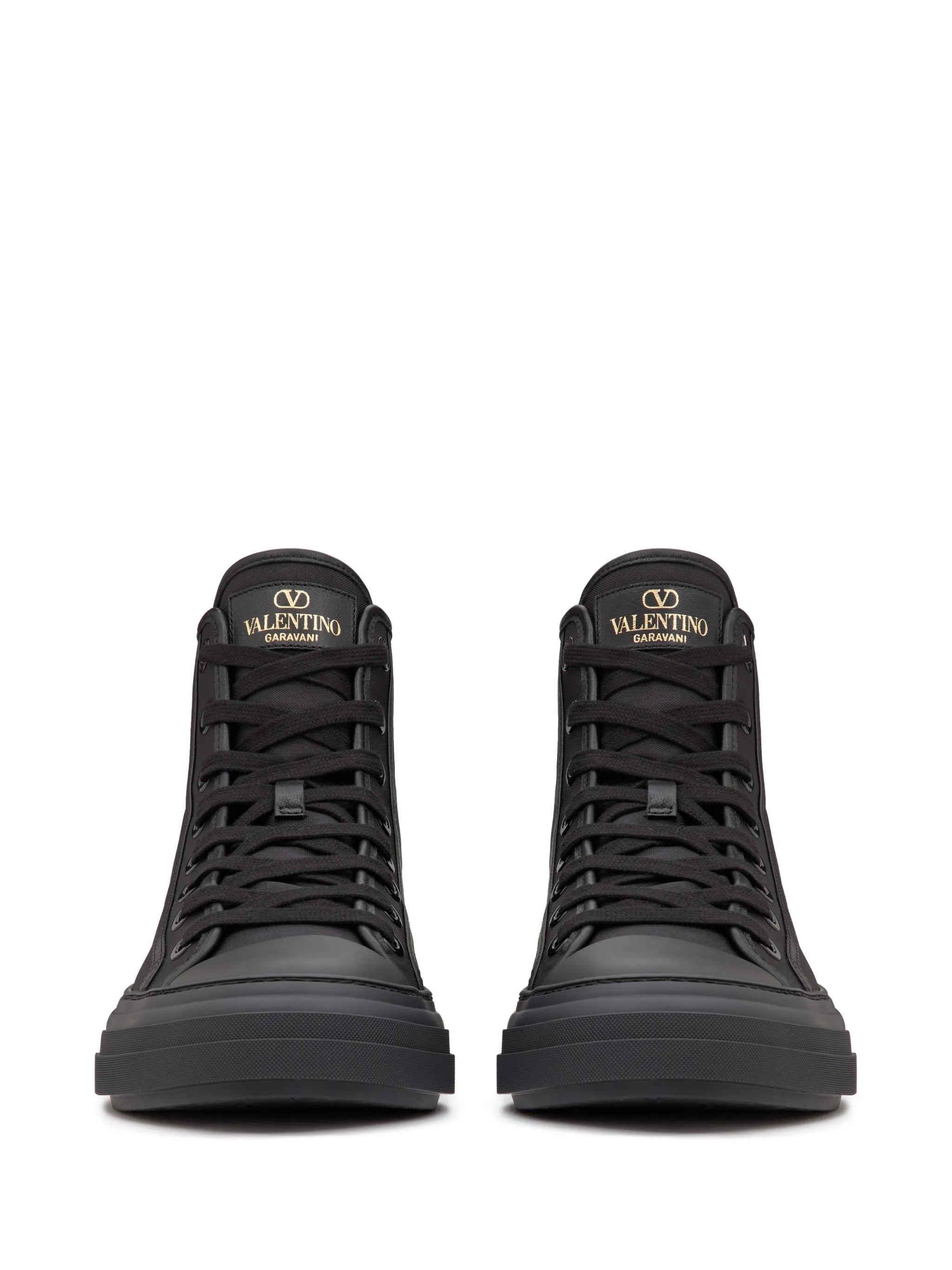 high-top lace-up sneakers
