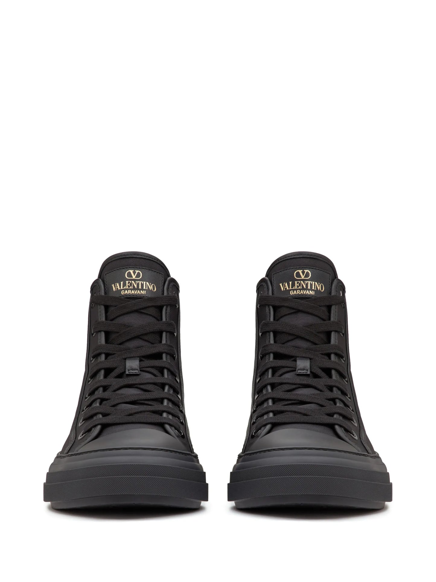 high-top lace-up sneakers