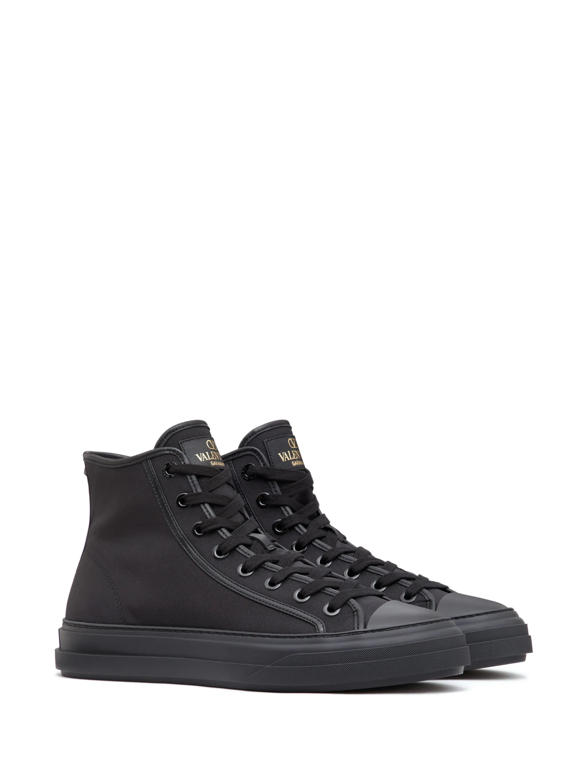 high-top lace-up sneakers