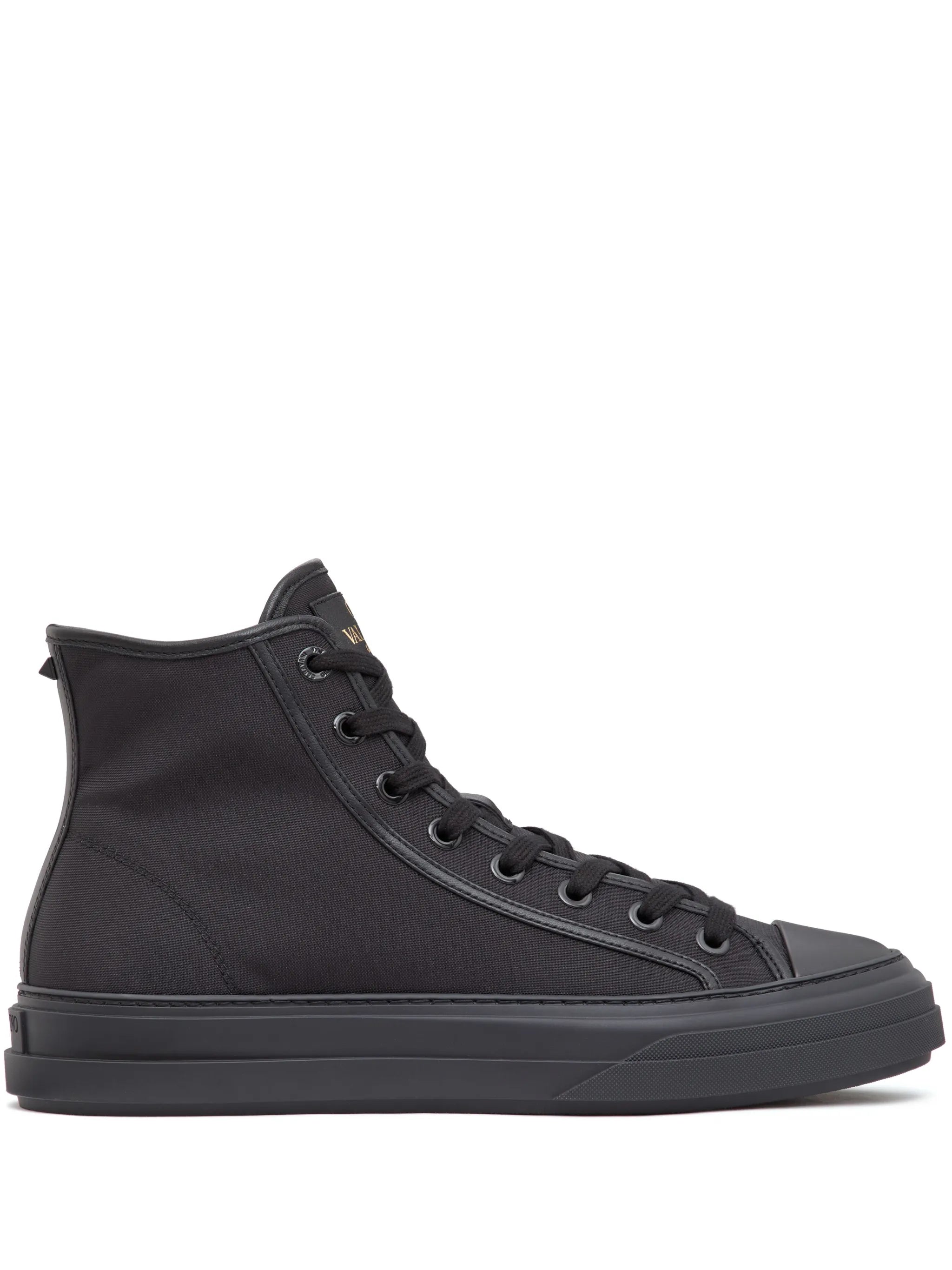 high-top lace-up sneakers