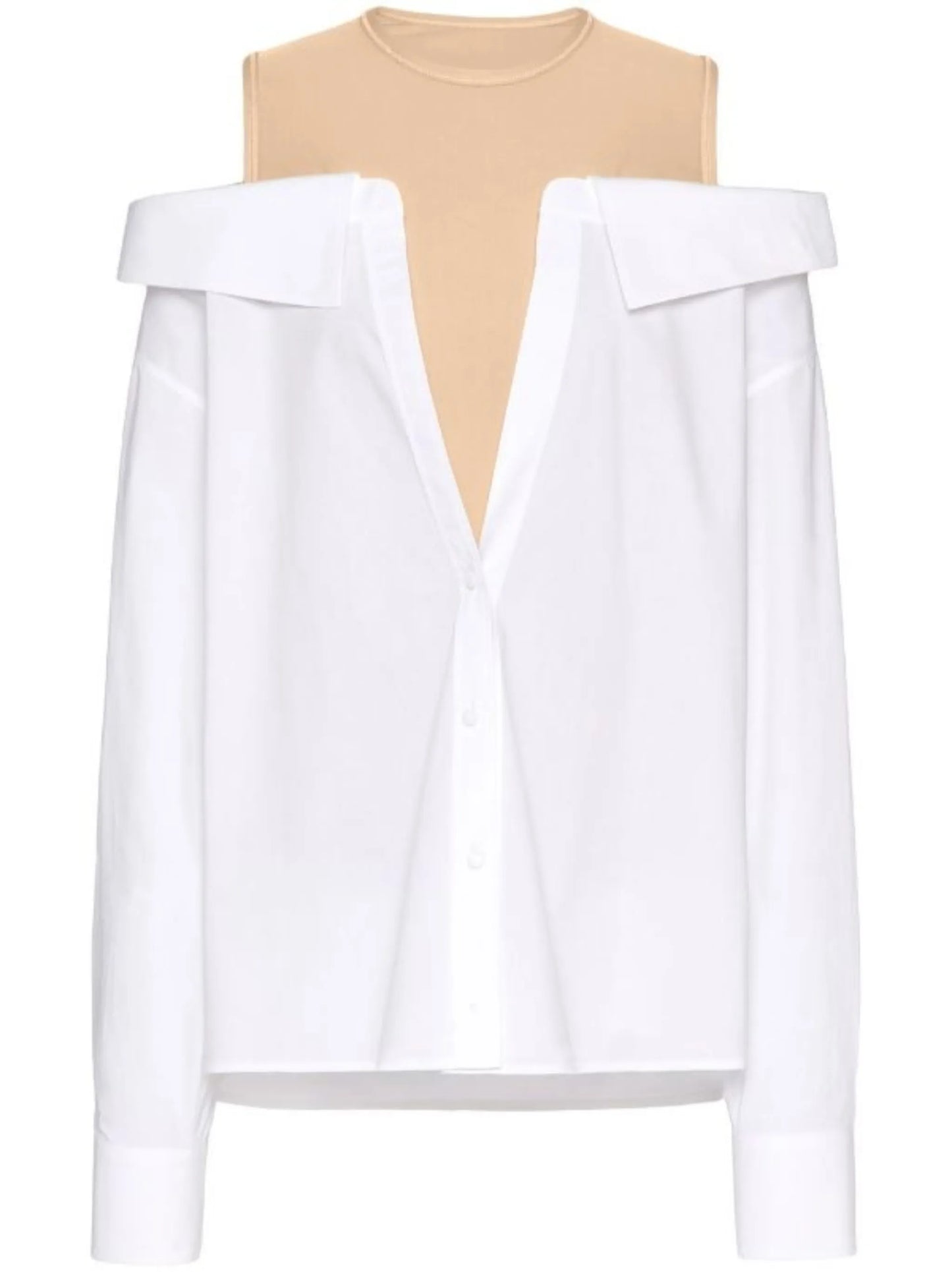 off-shoulder shirt